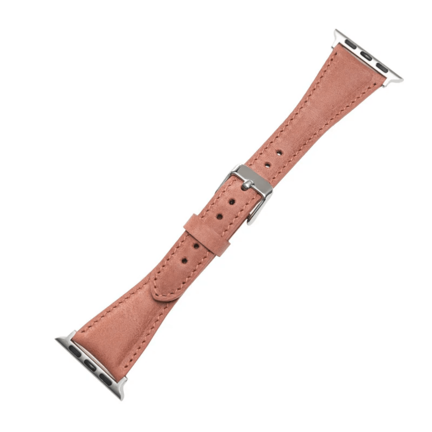 Classic Dusty Rose Leather Apple Watch Band - Dallas