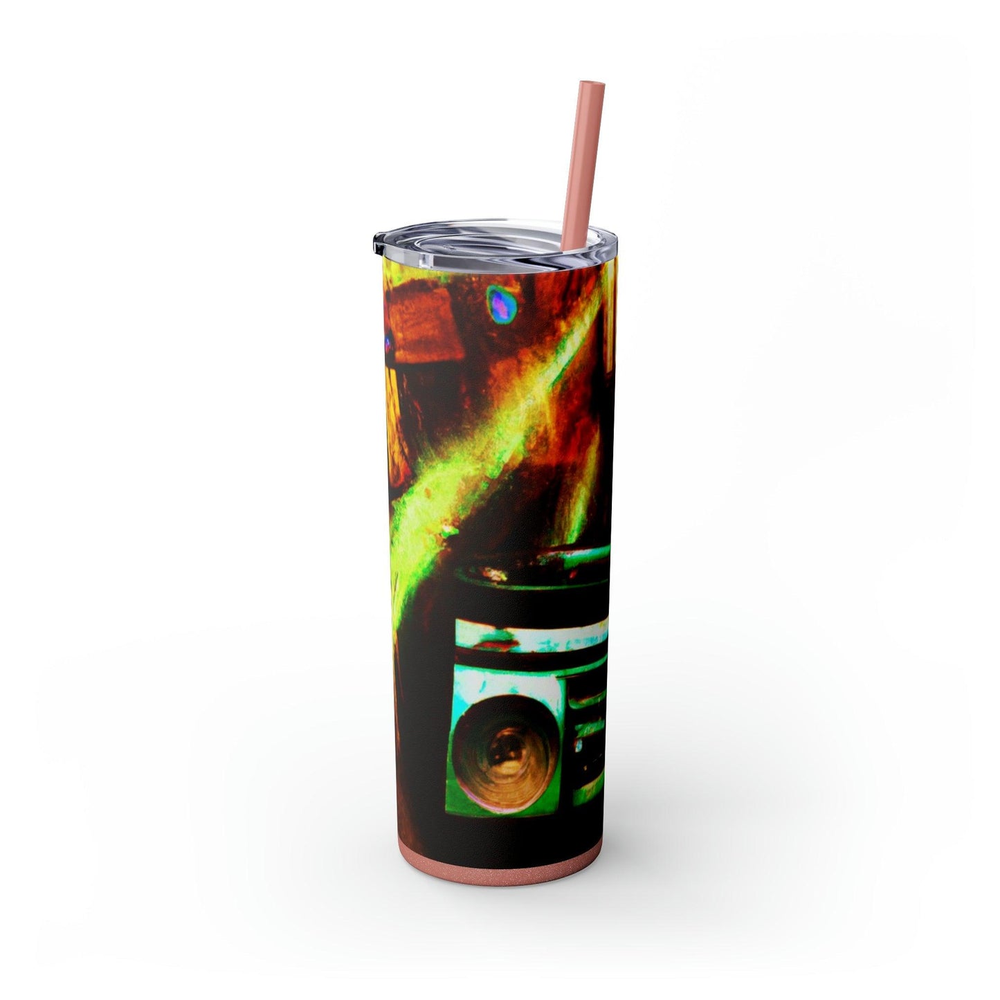 Prison BoomBox Light Burst Skinny Tumbler with Straw, 20oz - Lizard Vigilante