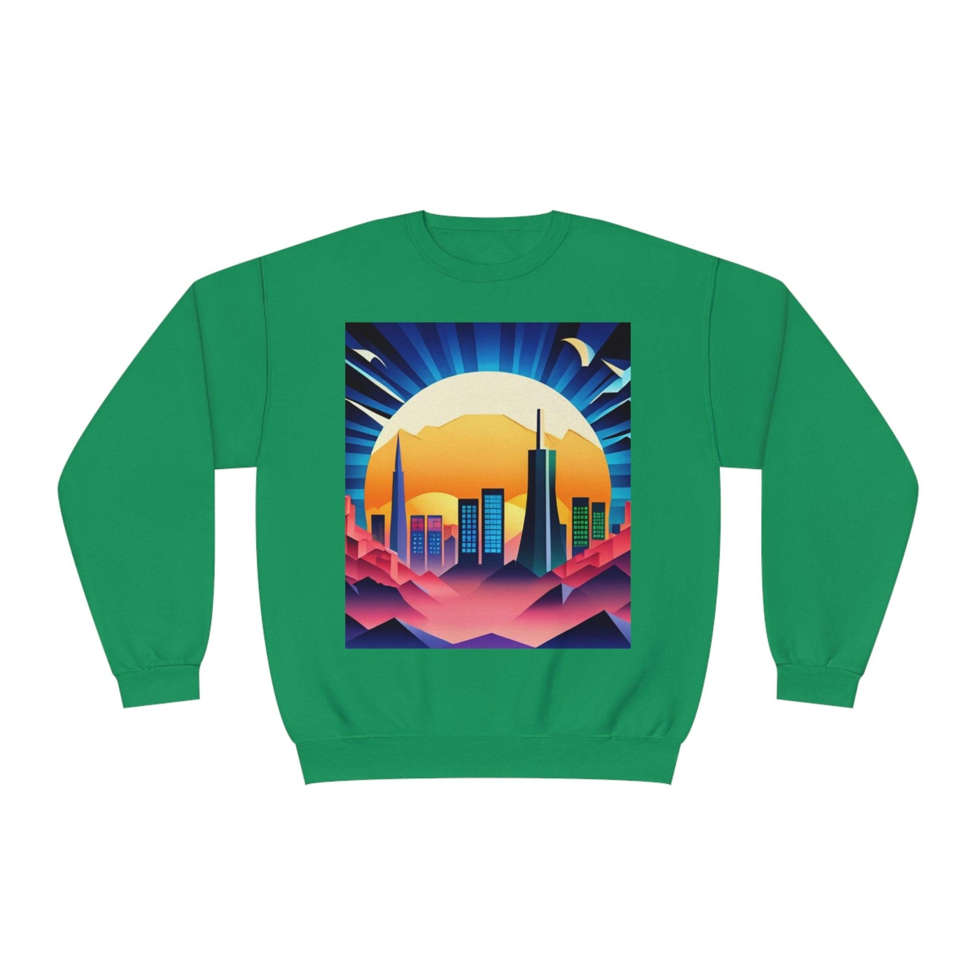 City of Futuris Unisex NuBlend® Crewneck Sweatshirt - Lizard Vigilante