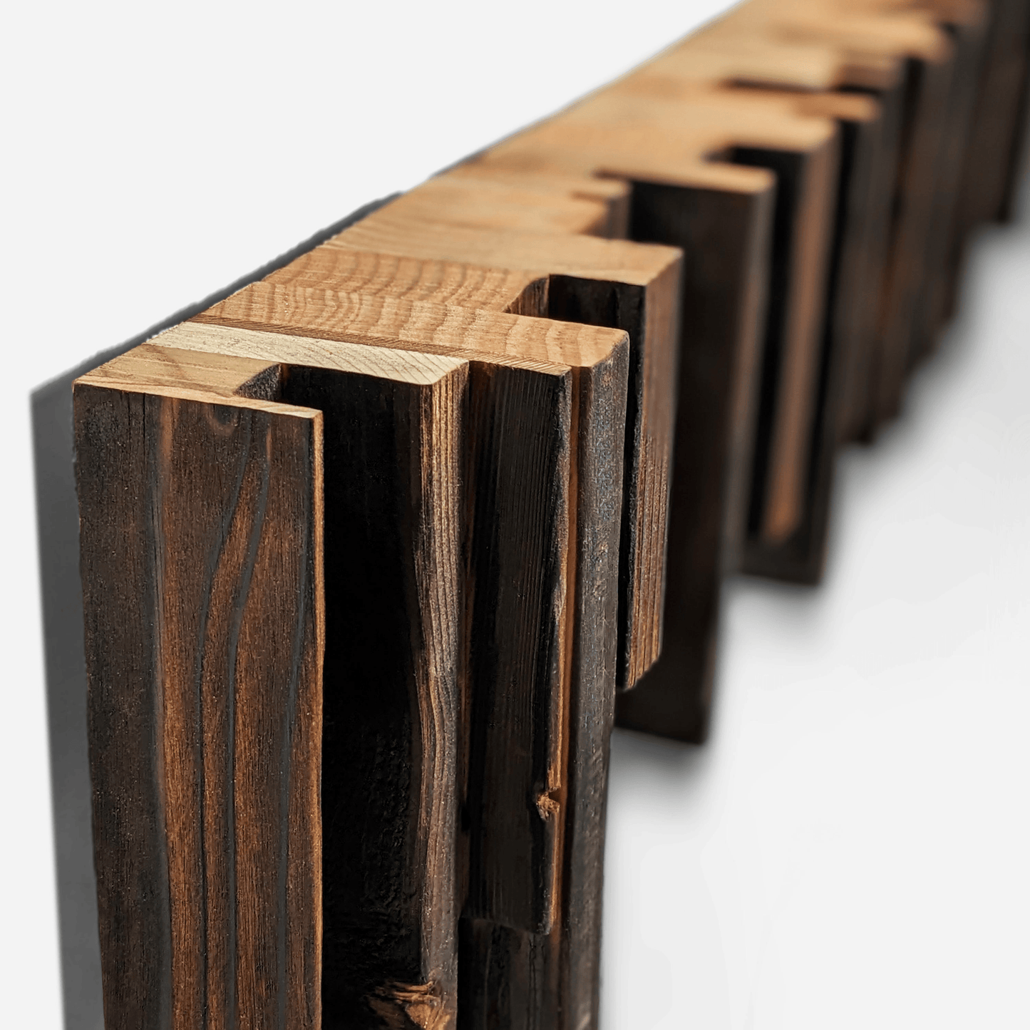 Artisan Crafted Wood Wall Sculpture - Organised Chaos Design