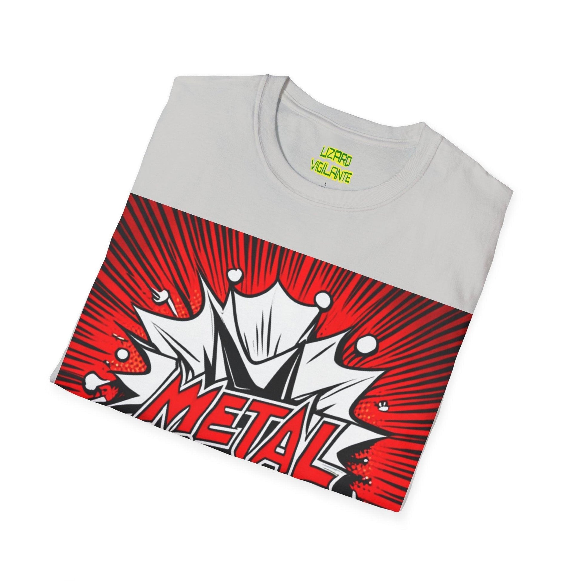 METAL Cartoon Blaster Unisex Softstyle T-Shirt - Lizard Vigilante