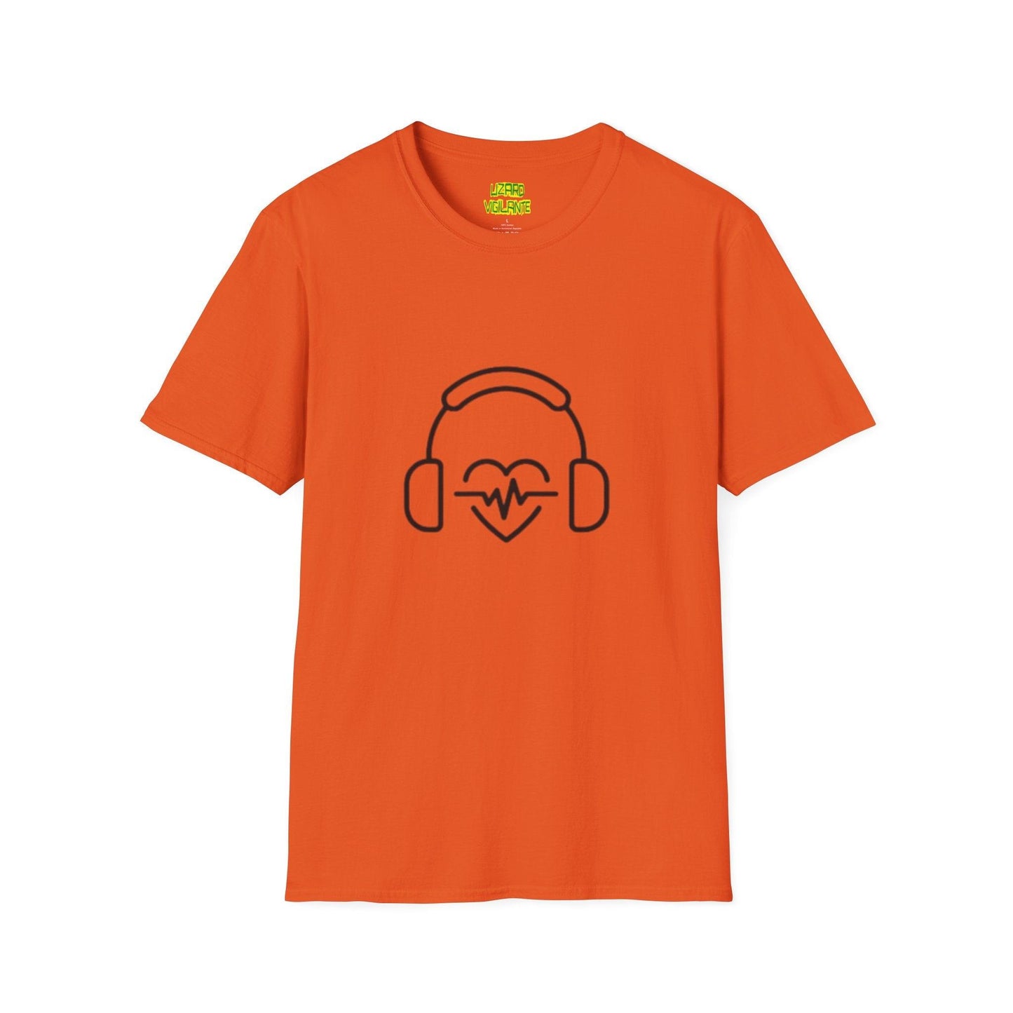 Headphone Love Unisex Softstyle T-Shirt - Lizard Vigilante