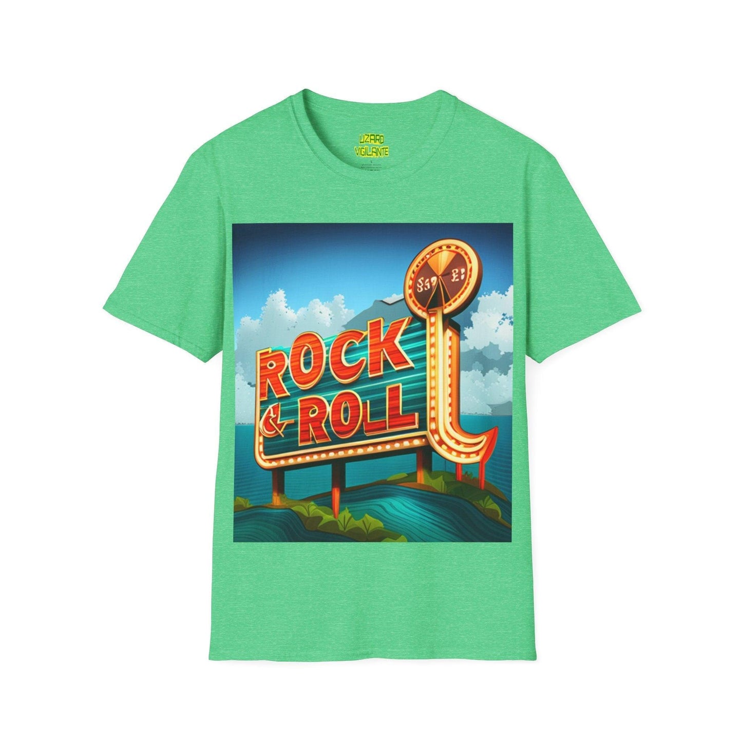 Rock & Roll Casino Unisex Softstyle T-Shirt - Lizard Vigilante