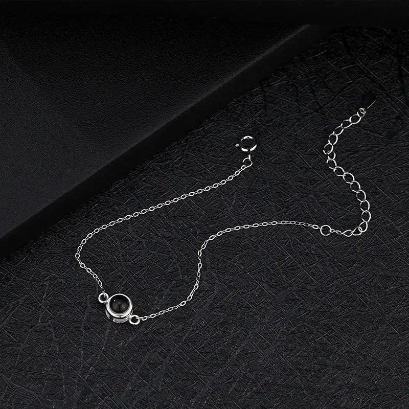 S925 Silver Language Projection Bracelet