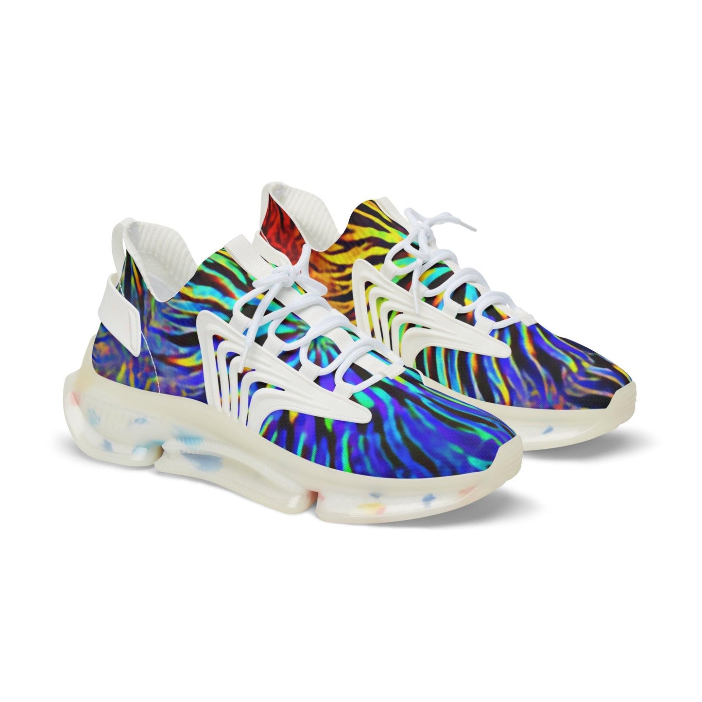 Tie Dyed Men's Mesh Sneakers - Lizard Vigilante