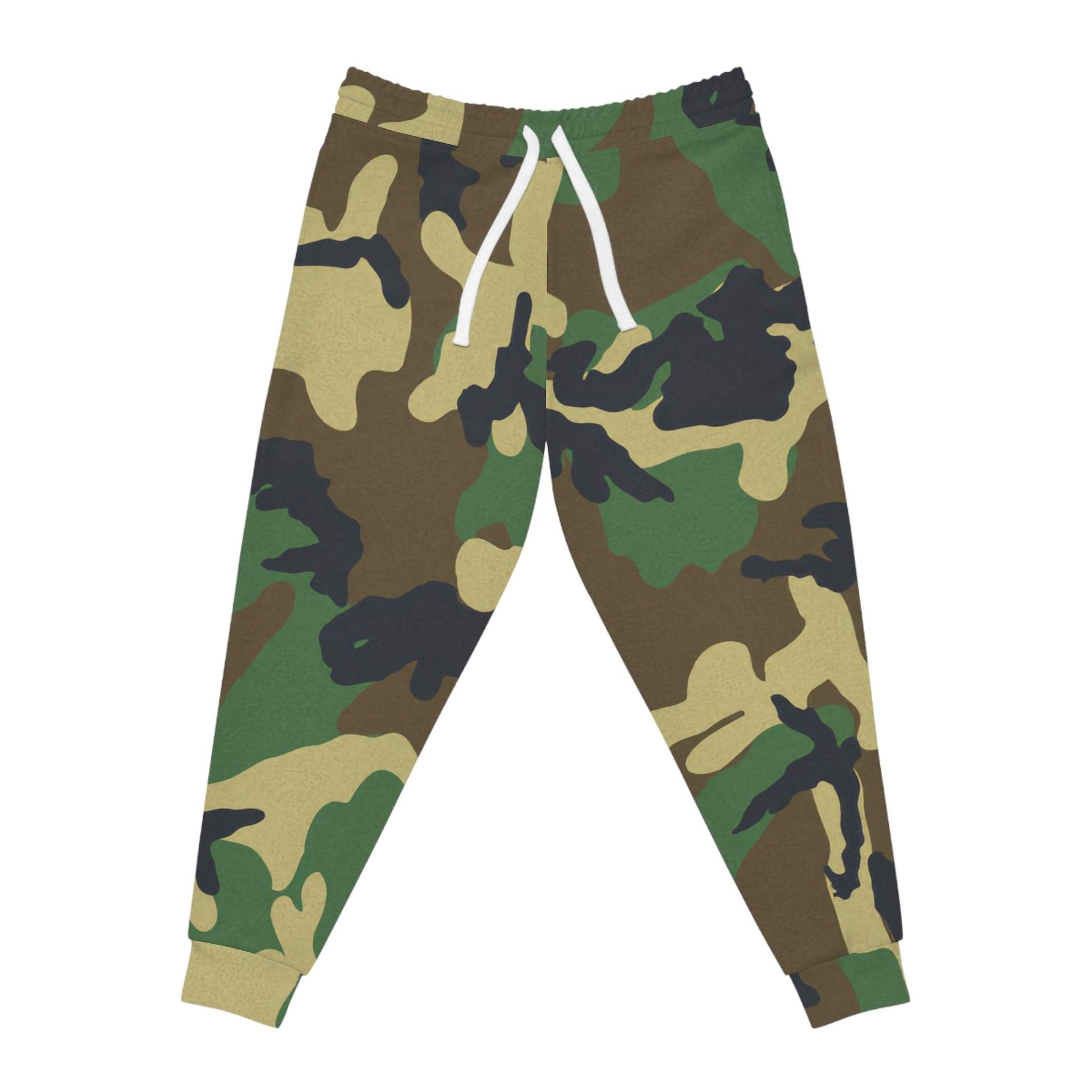 Green Camouflage Athletic Joggers - Lizard Vigilante