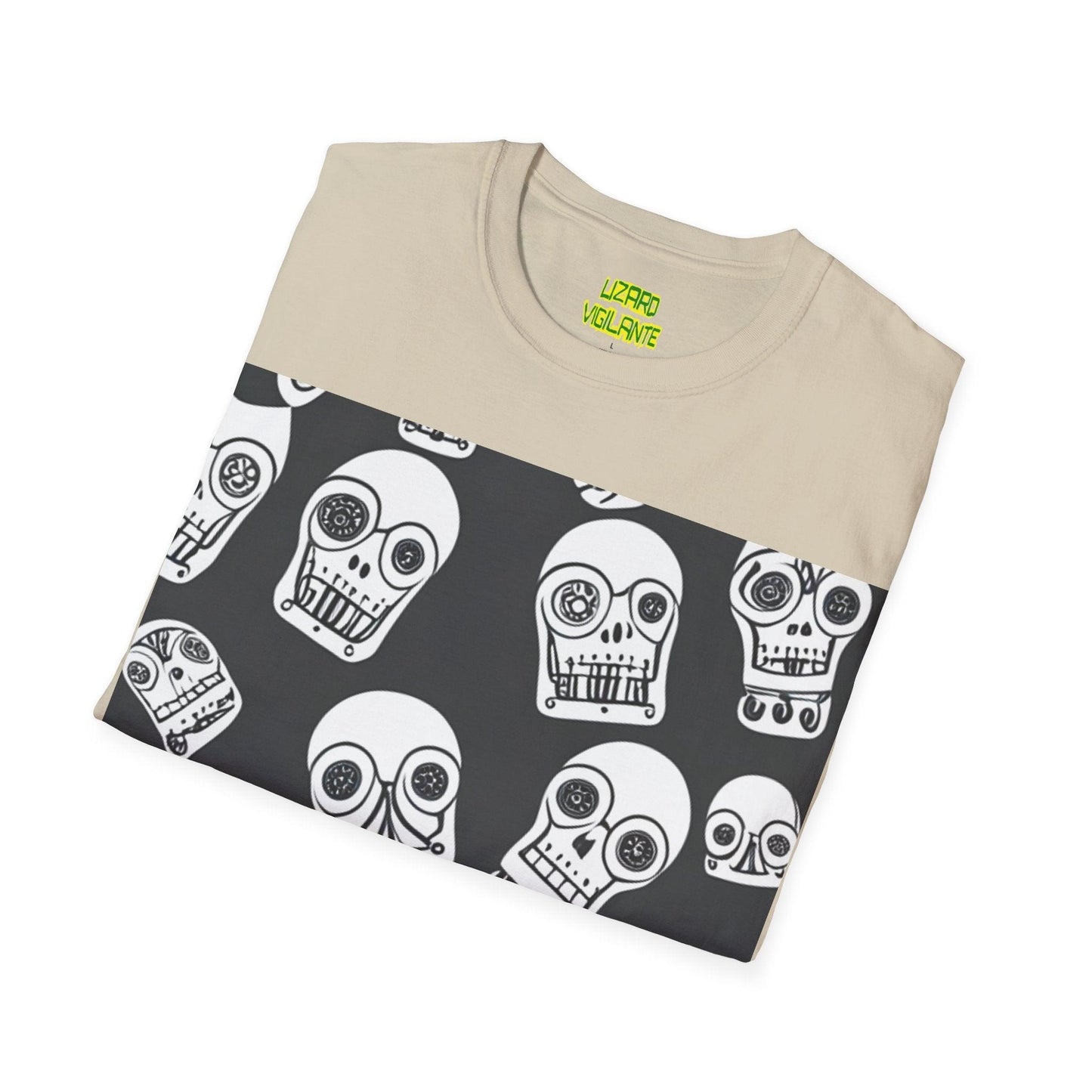 Bot Skulled Unisex Softstyle T-Shirt - Lizard Vigilante