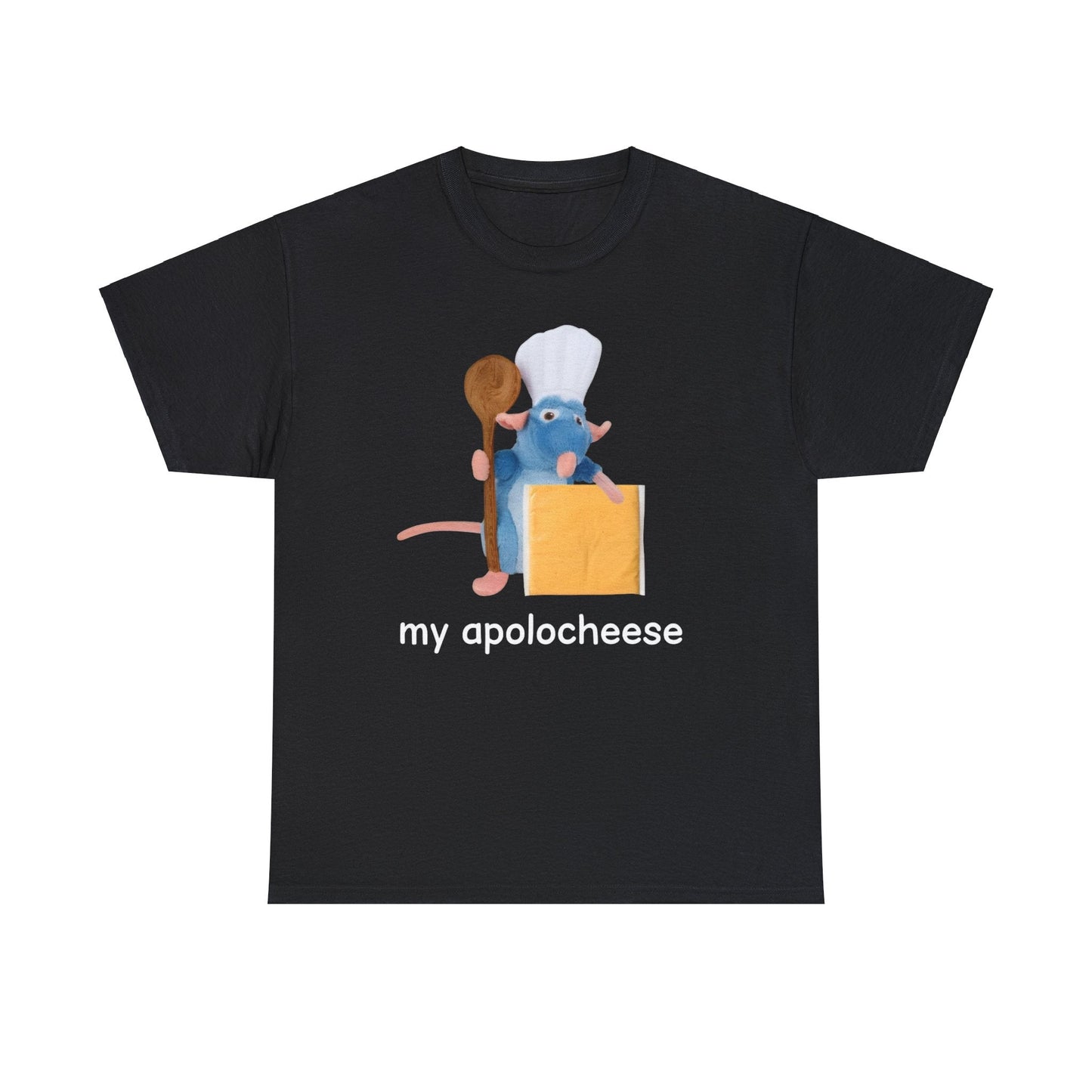 My Apolocheese Rat Plush Cheese Meme Shirt – Funny Ironic Tee for Rat Lovers