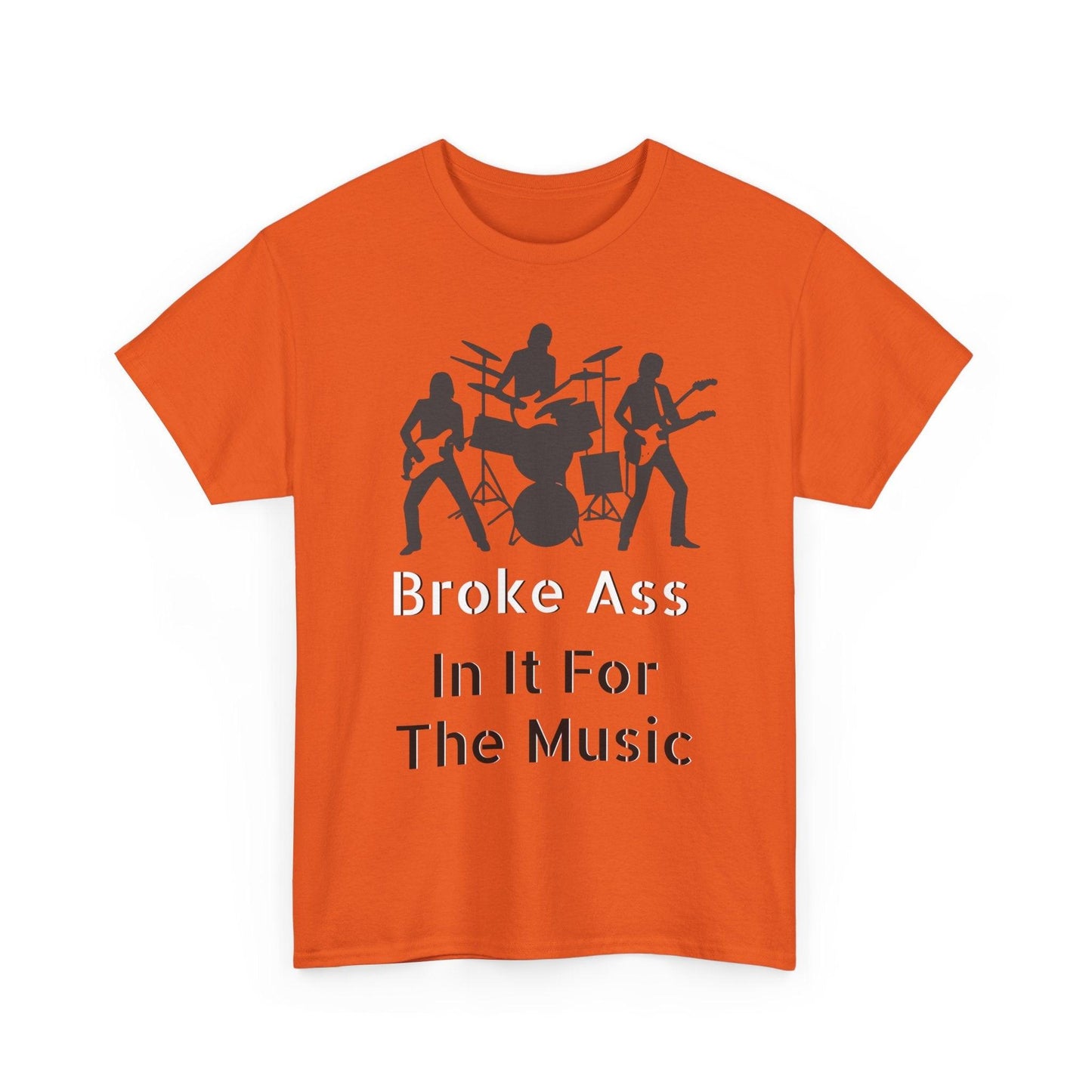 Broke Ass Band Album "In It For The Music" Unisex Heavy Cotton Tee - Lizard Vigilante