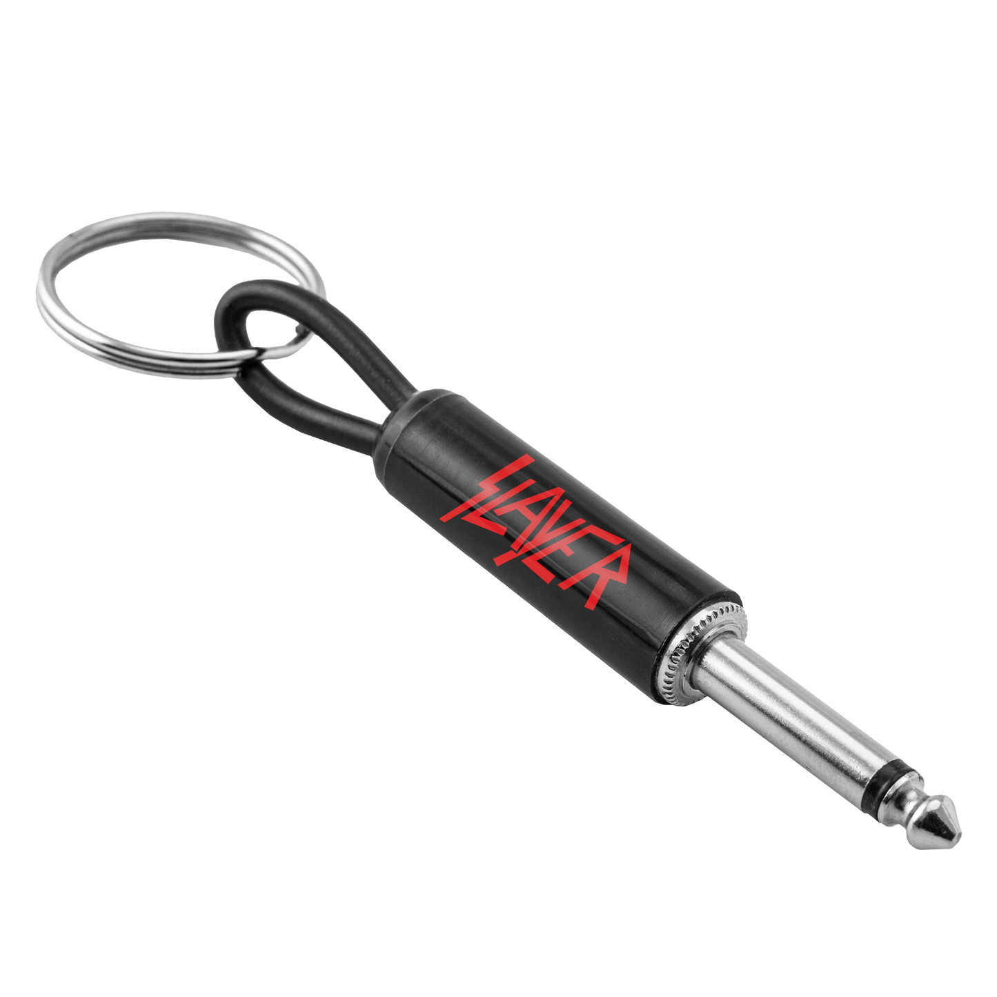 Slayer Red Logo Plug Keychain