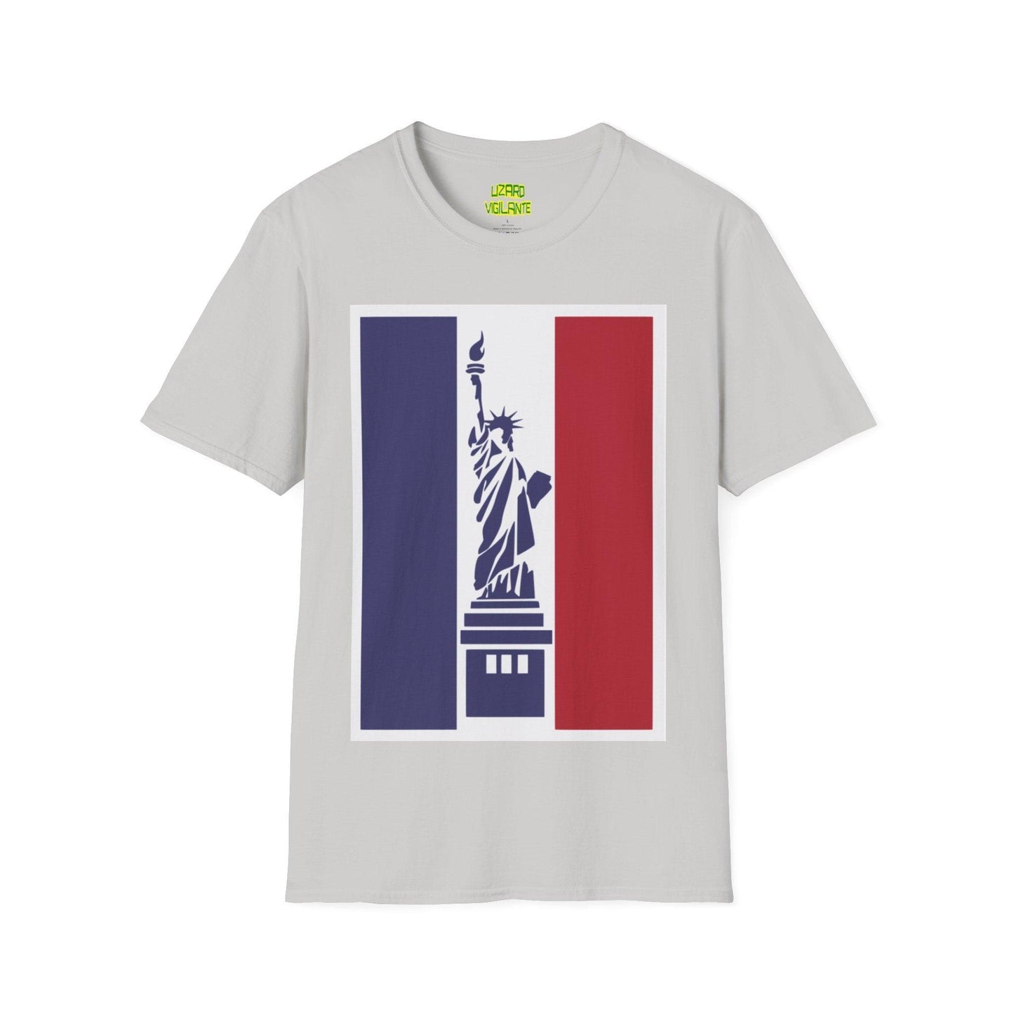 Statue of Liberty Graphic Unisex Softstyle T-Shirt - Lizard Vigilante