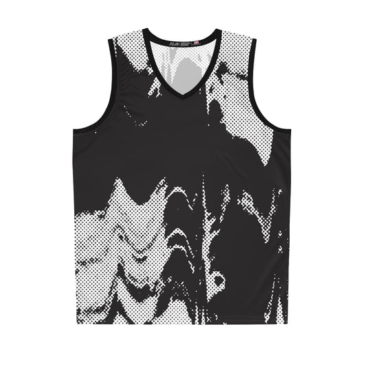 Distressed Black Basketball Jersey - Premium All Over Prints from Printify - Just $51.92! Shop now at Lizard Vigilante