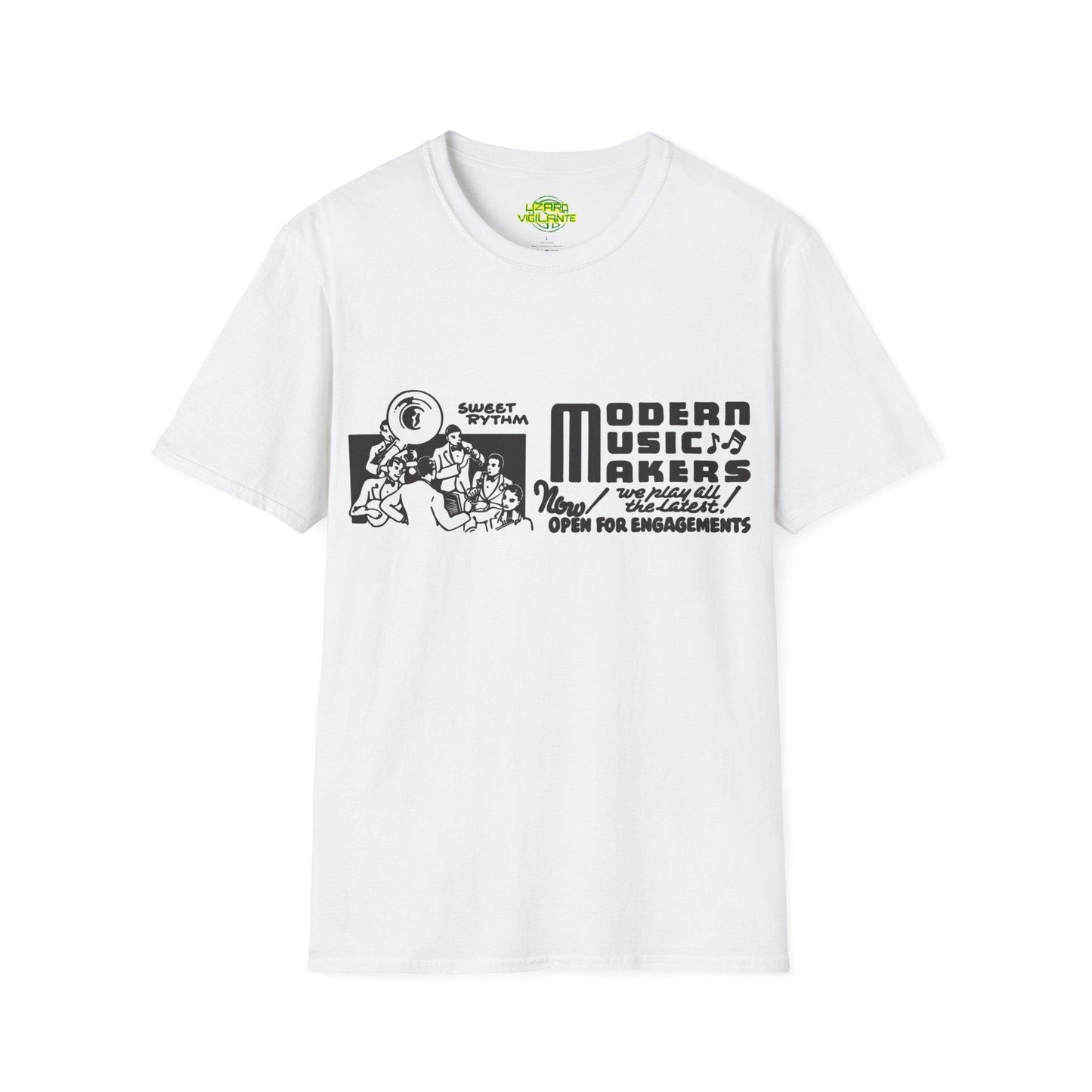 Modern Music Makers Unisex Softstyle T-Shirt - Lizard Vigilante