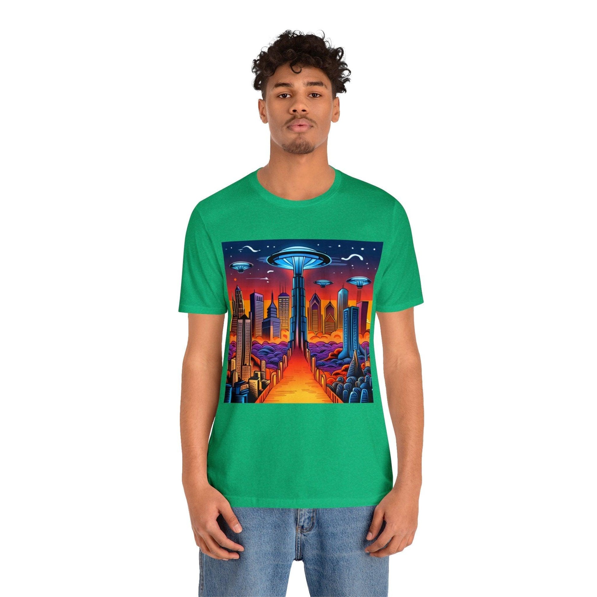 UFOCITY Unisex Jersey Short Sleeve Tee - Lizard Vigilante