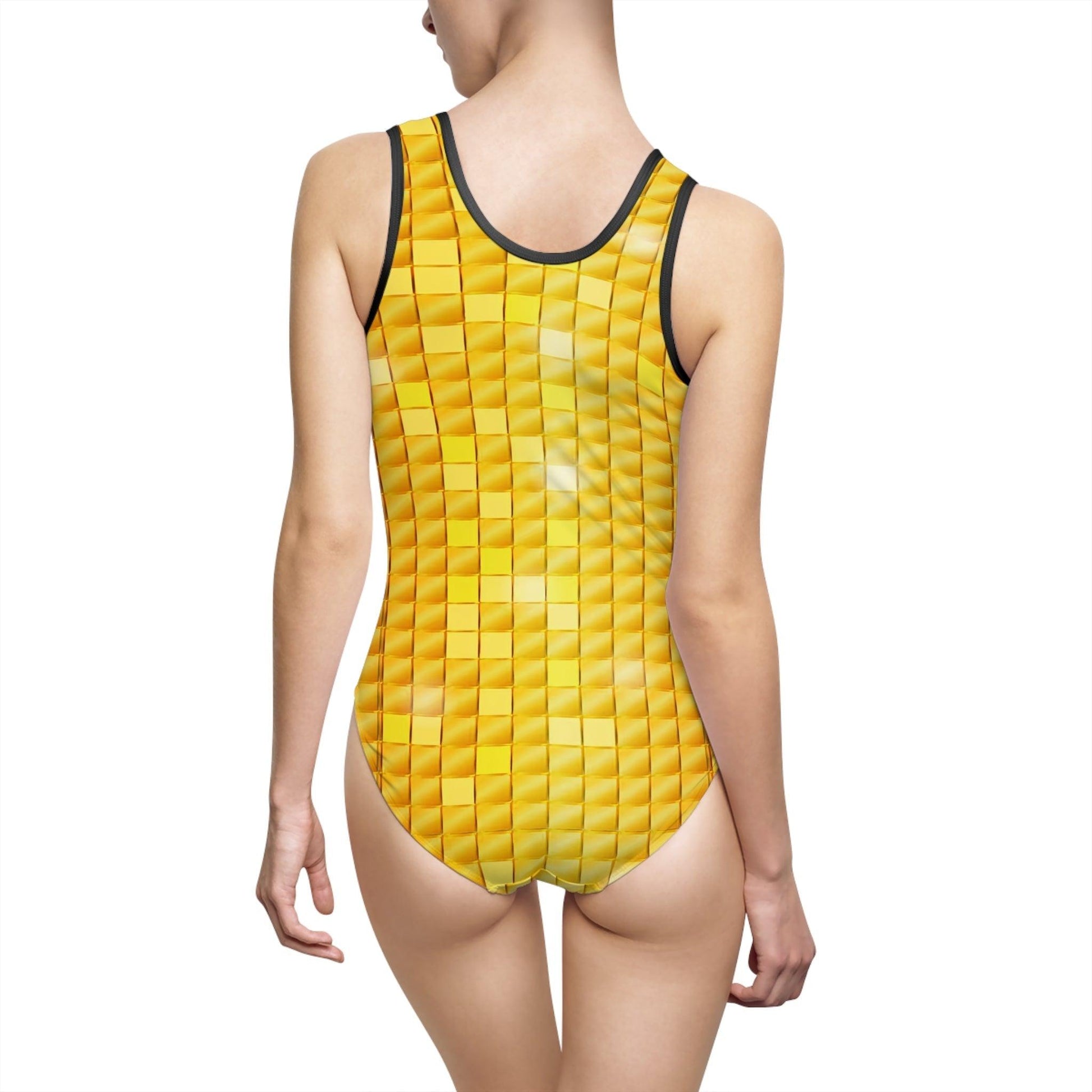 New Gold Price Women's Classic One-Piece Swimsuit - Lizard Vigilante