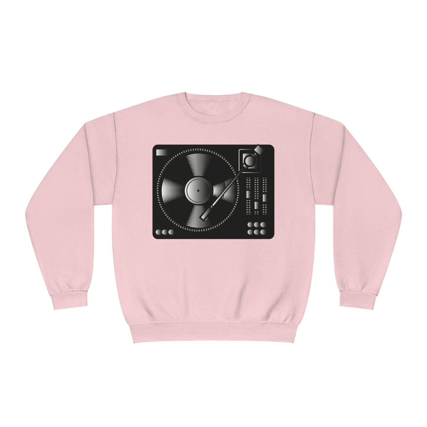 Turntable Record Player Unisex NuBlend® Crewneck DJ Sweatshirt - Lizard Vigilante