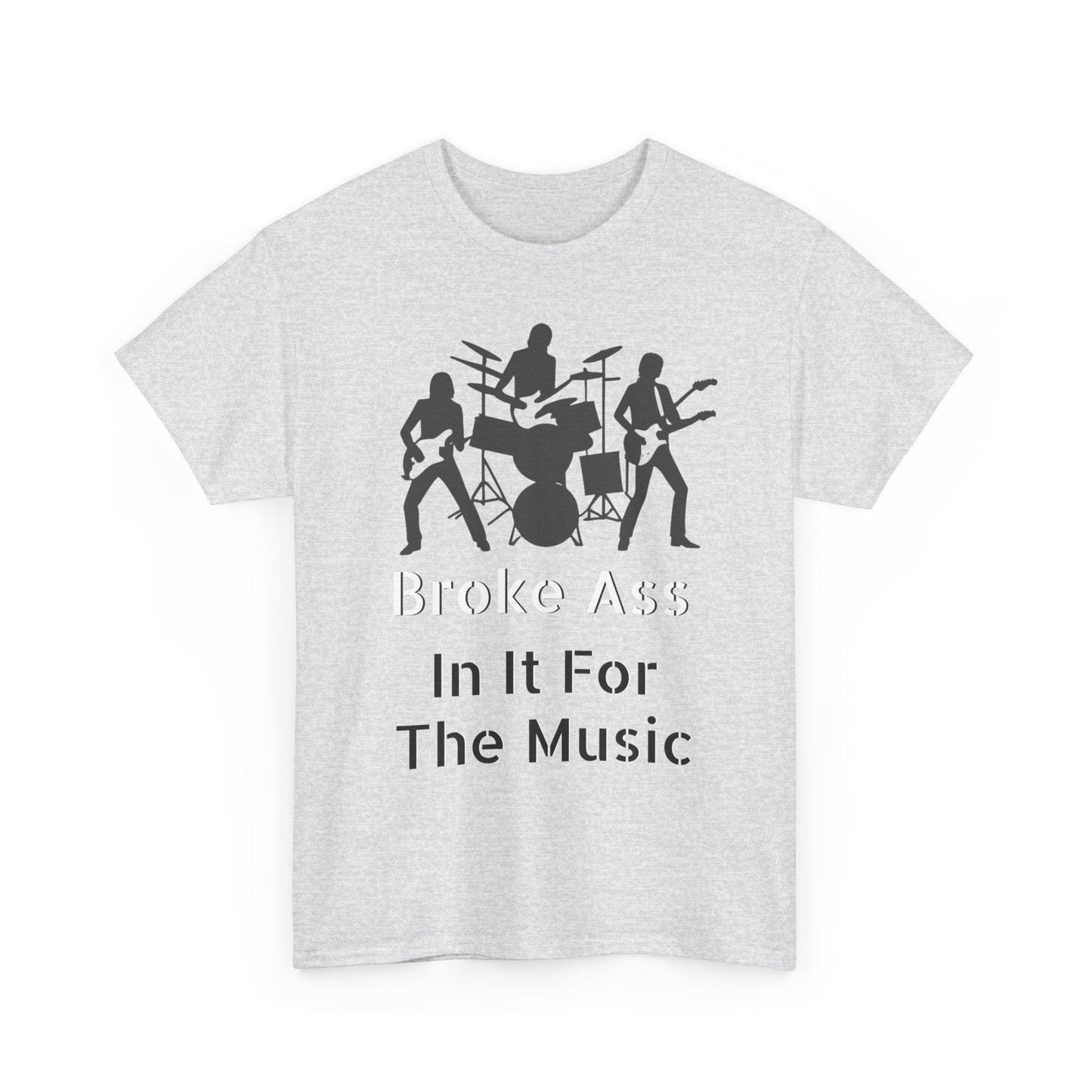 Broke Ass Band Album "In It For The Music" Unisex Heavy Cotton Tee - Lizard Vigilante