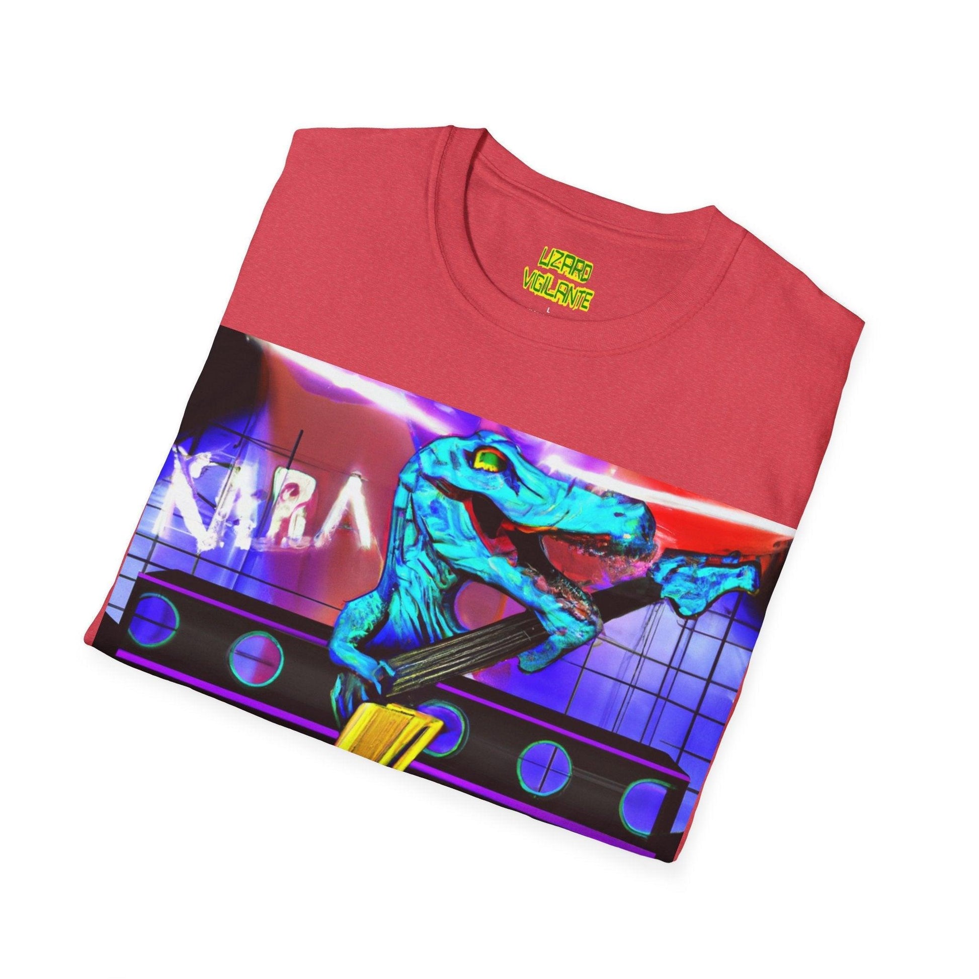 Lizard Vigilante Lightning Unisex Softstyle T-Shirt - Lizard Vigilante