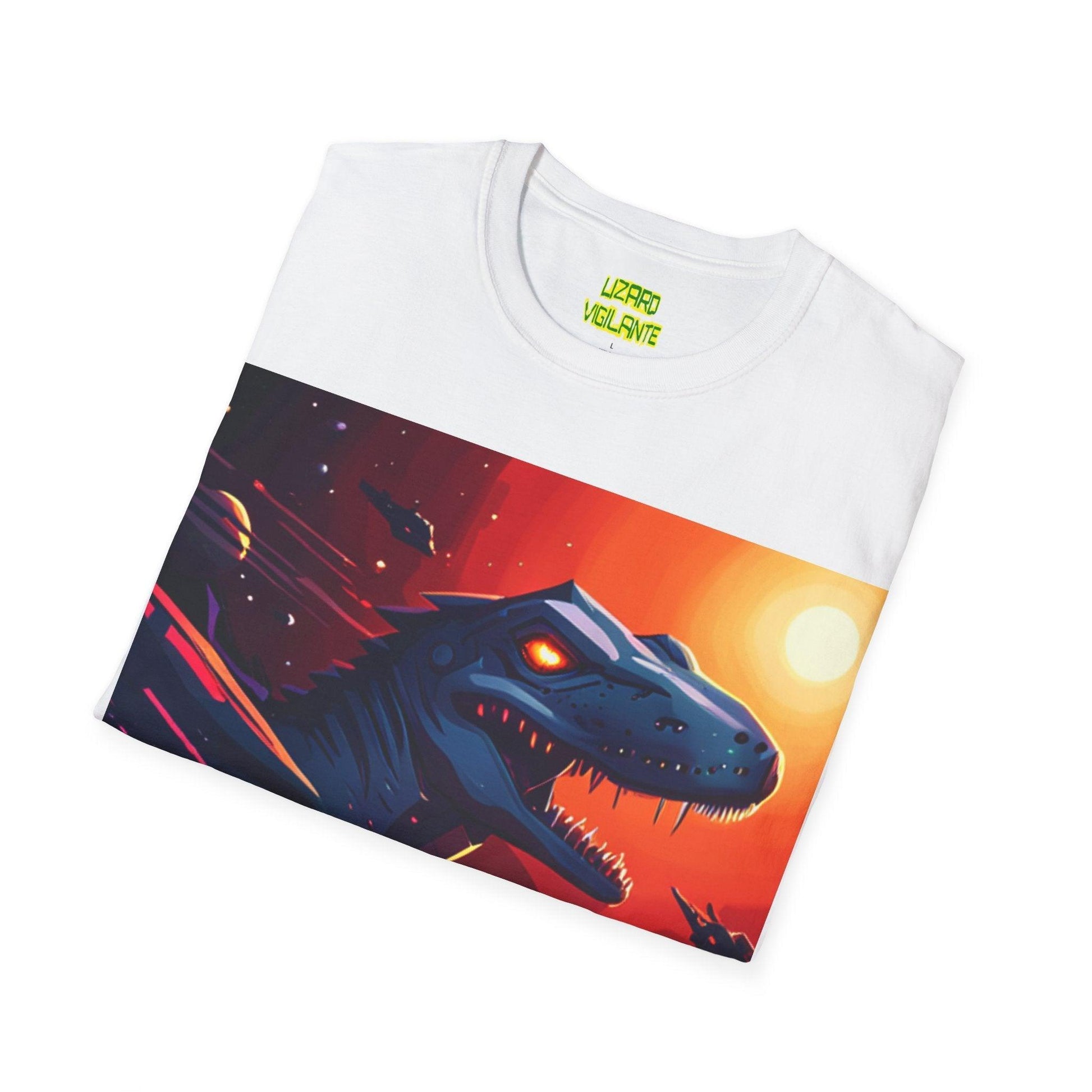 Lizard Vigilante Universe Unisex Softstyle T-Shirt - Lizard Vigilante