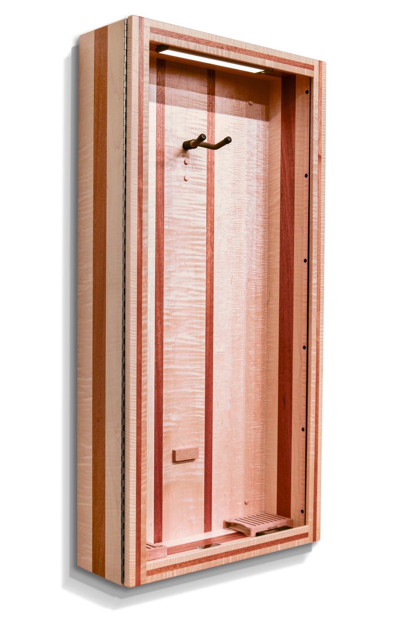 ClimaCase Rectangle Humidor - Flamed Maple with Mahogany