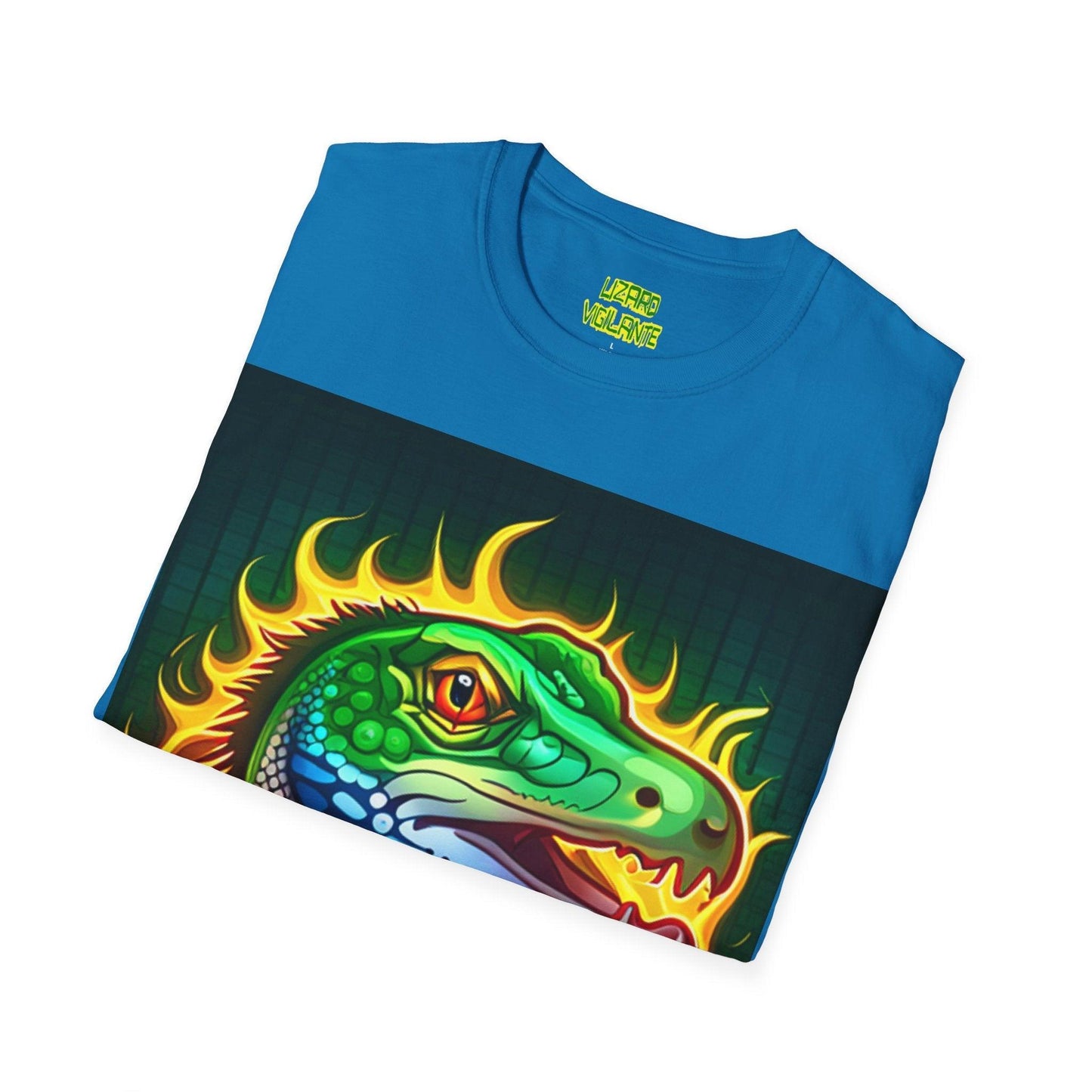 Fire Lizard Unisex Softstyle T-Shirt - Lizard Vigilante