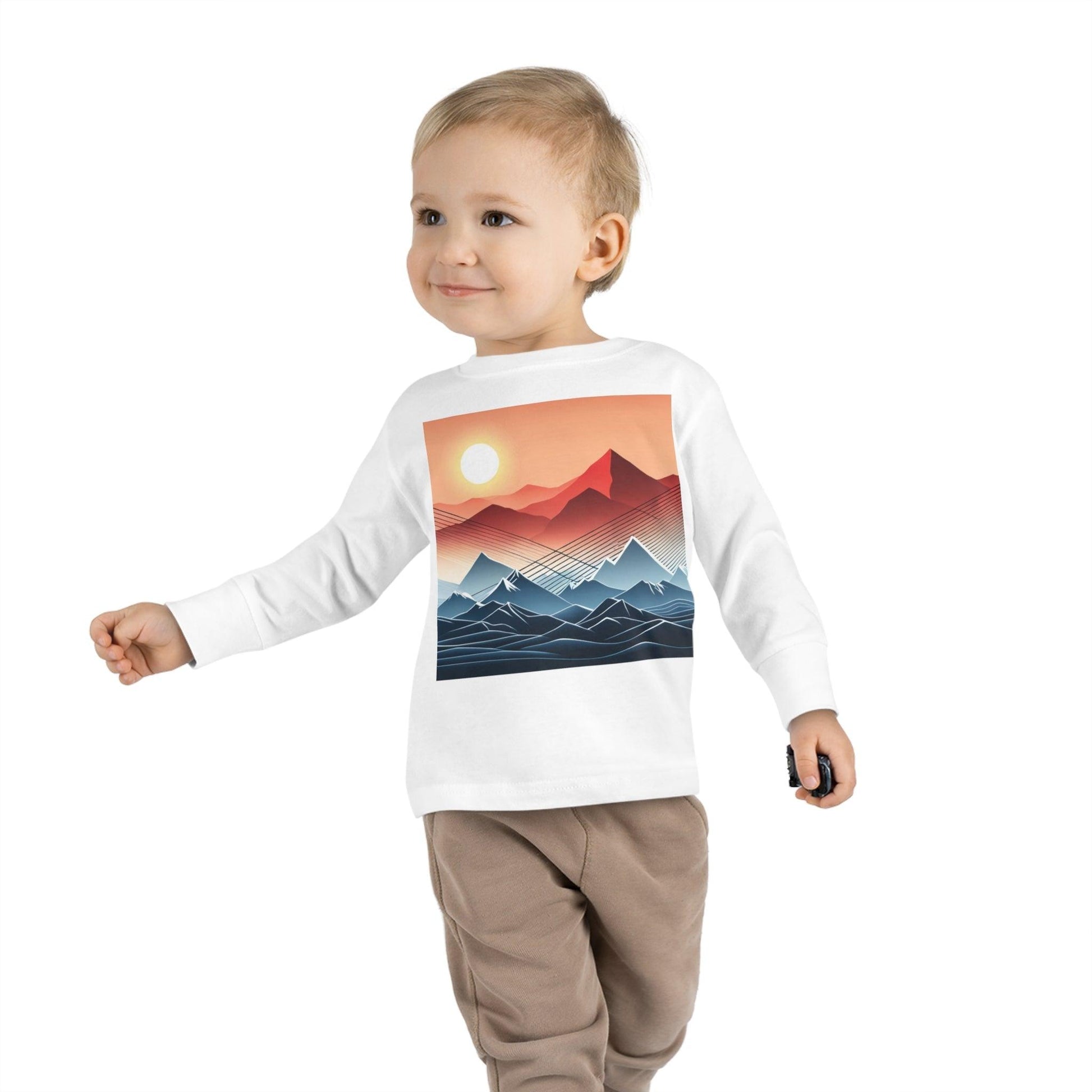 Desert Mountain Toddler Long Sleeve Tee - Lizard Vigilante