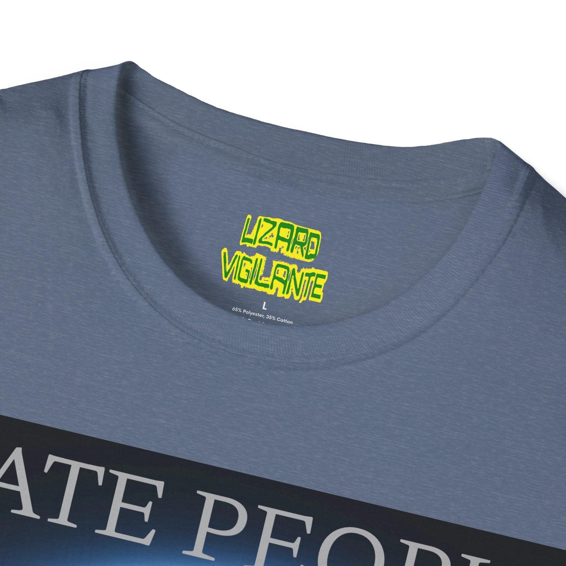 I Hate People Alien Unisex Softstyle T-Shirt - Lizard Vigilante