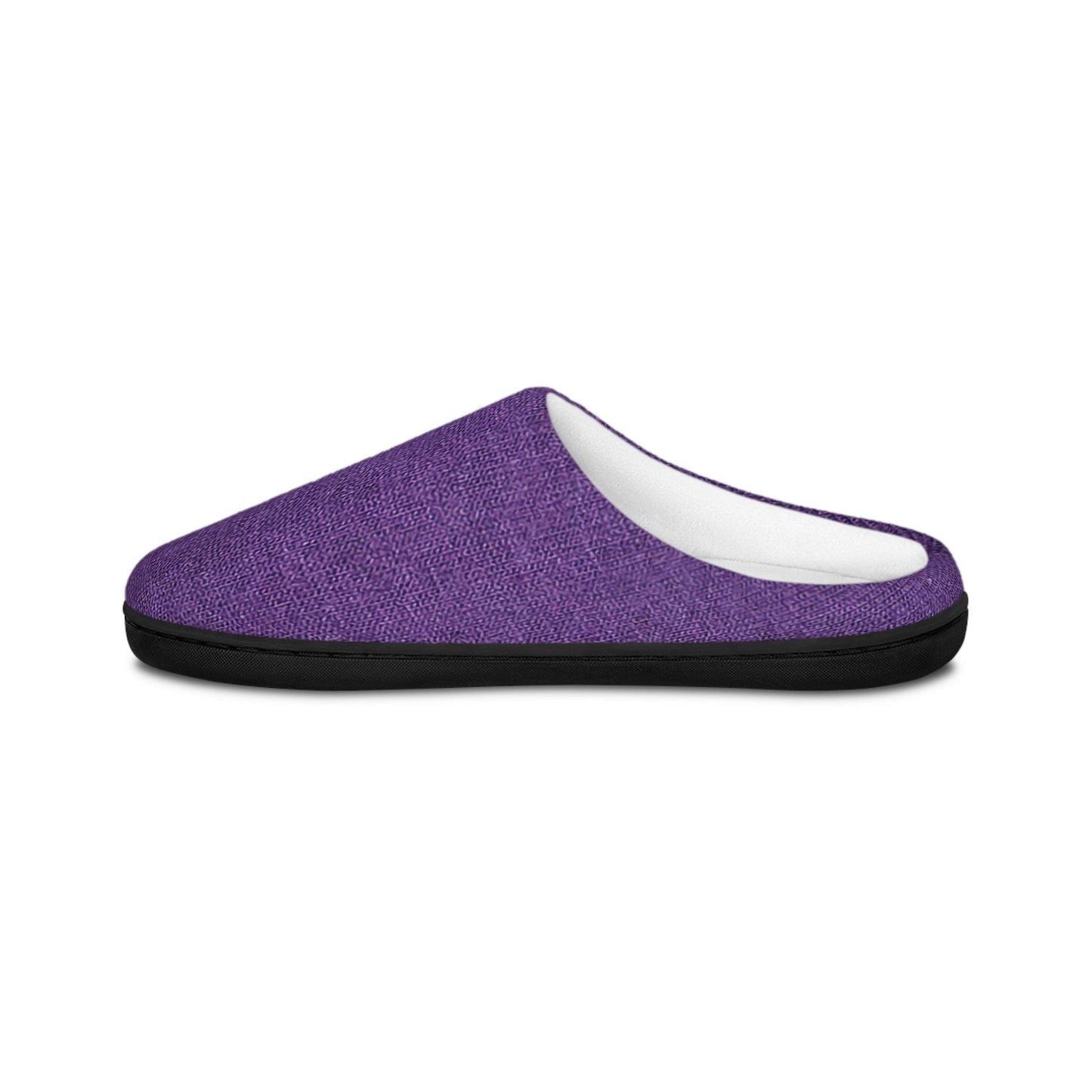 Faux Purple Silk Men's Indoor Slippers - Lizard Vigilante