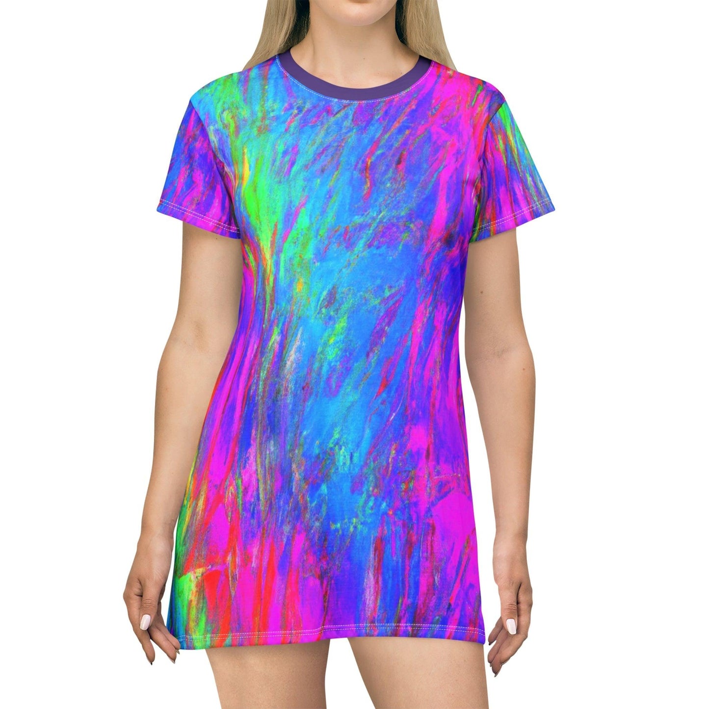 Supercolor Gel T-Shirt Dress - Lizard Vigilante