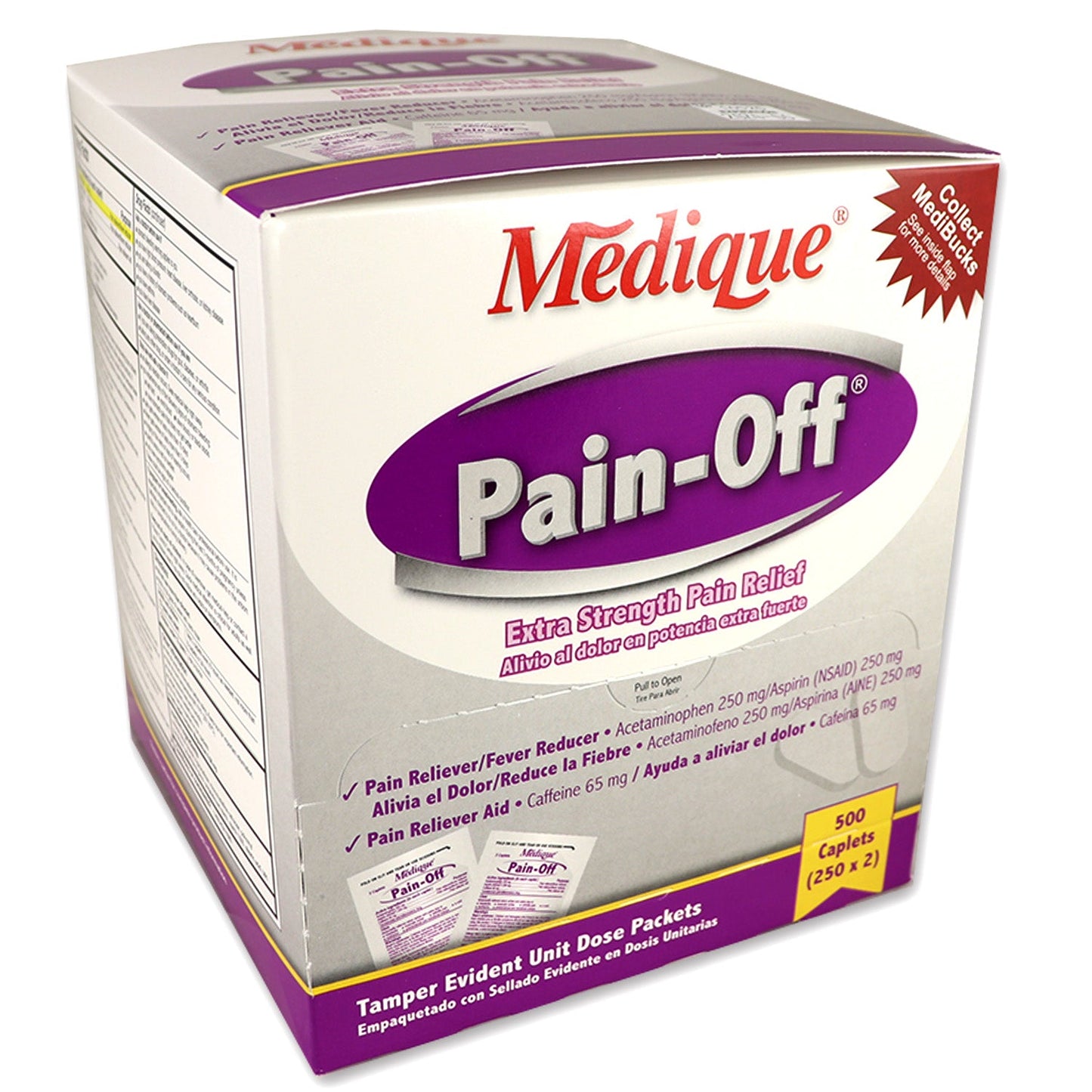Pain-Off Extra-Strength Pain Relief, 500/Box