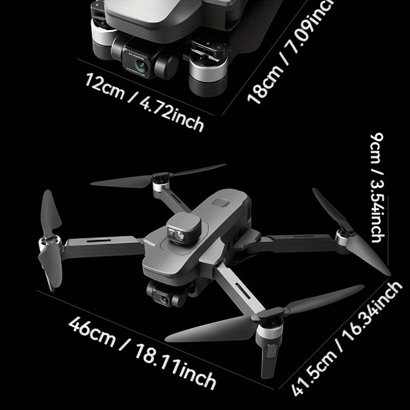 New Arrival W5- Drone, Extra Long Distance 16400 Feet Digital Image Transmission, Super Powerful Brushless Motor, EIS Three-axis Electronic Anti-Shake Gimbal, GPS Precise Outdoor Positioning, 4K HD Camera, 360° Full Angle In