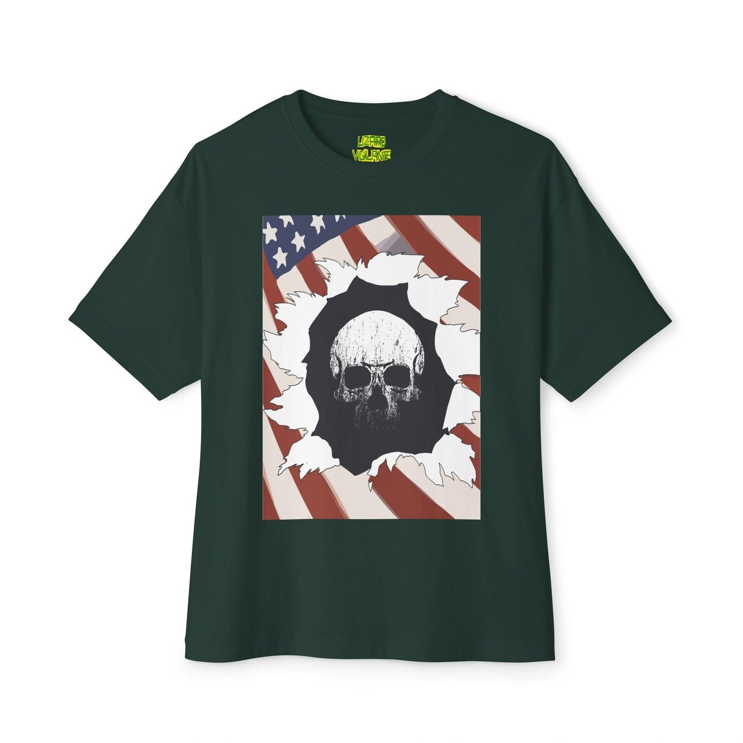 Skull Inside Unisex Oversized Boxy Tee - Lizard Vigilante