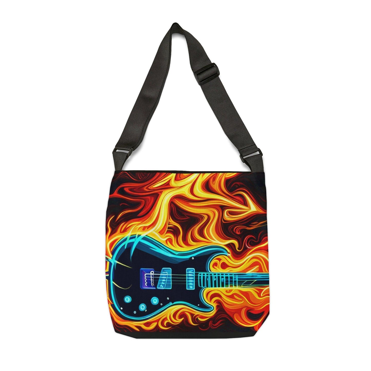 Flaming Axe Adjustable Tote Bag - Lizard Vigilante