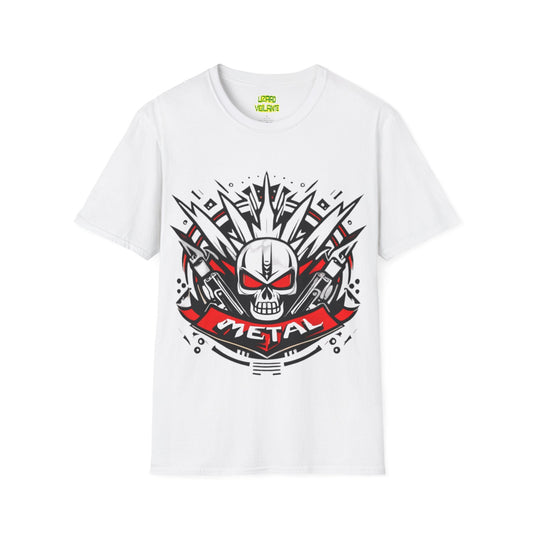 Metal Skulled Unisex Softstyle T-Shirt - Lizard Vigilante