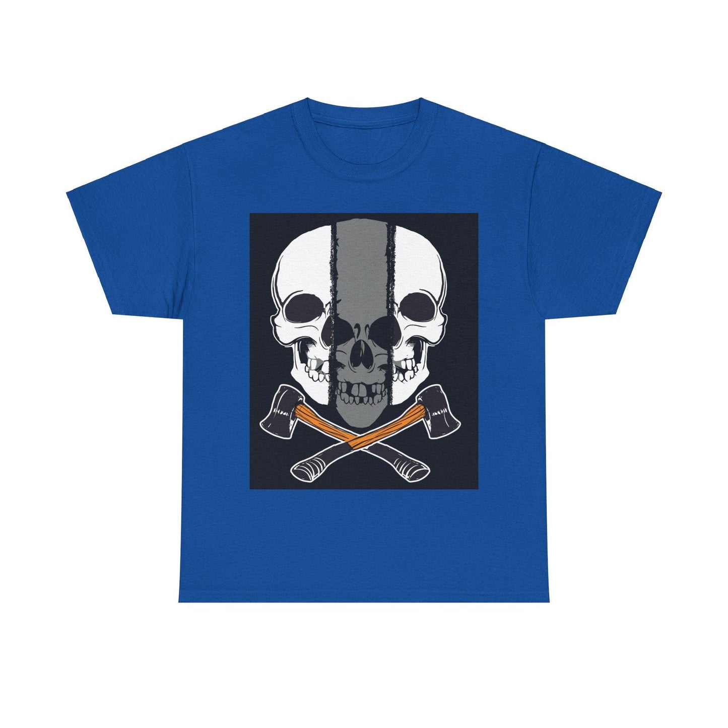 Hatchet Skull Unisex Heavy Cotton Tee - Lizard Vigilante