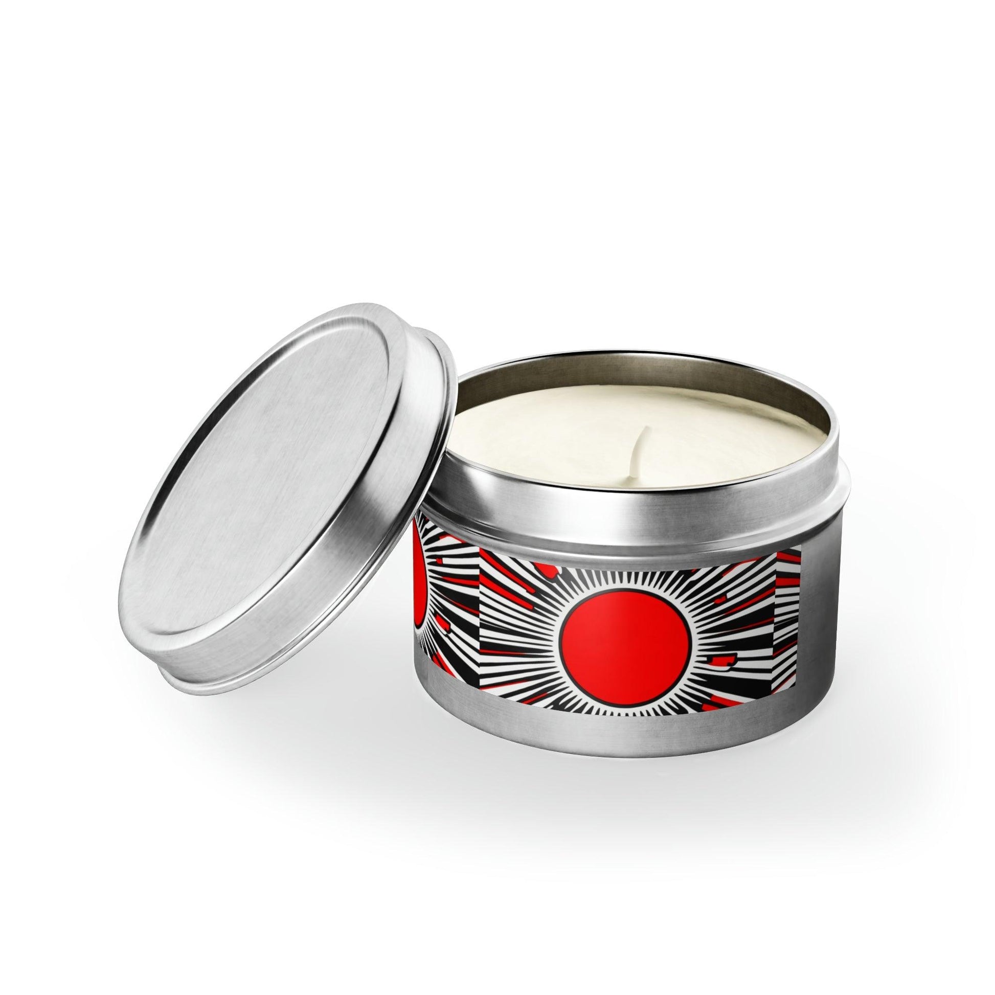 Red Circ Tin Candles - Lizard Vigilante