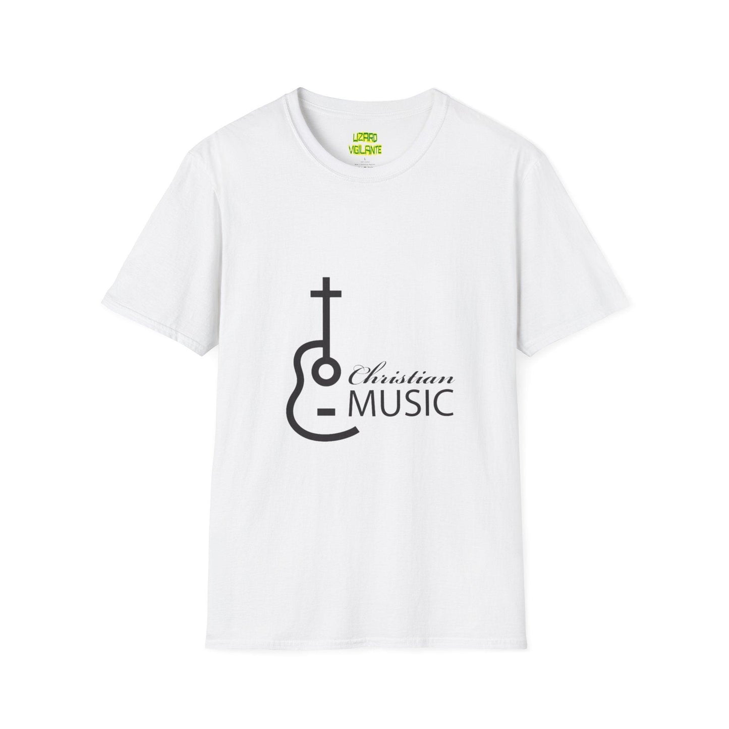 Christian Acoustic Cross Unisex Softstyle T-Shirt - Lizard Vigilante