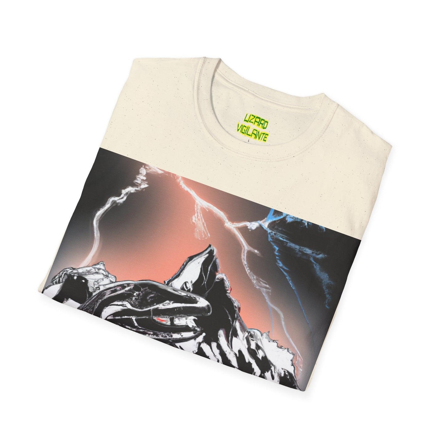 Lizard Vigilante at Mountain Unisex Softstyle T-Shirt - Lizard Vigilante