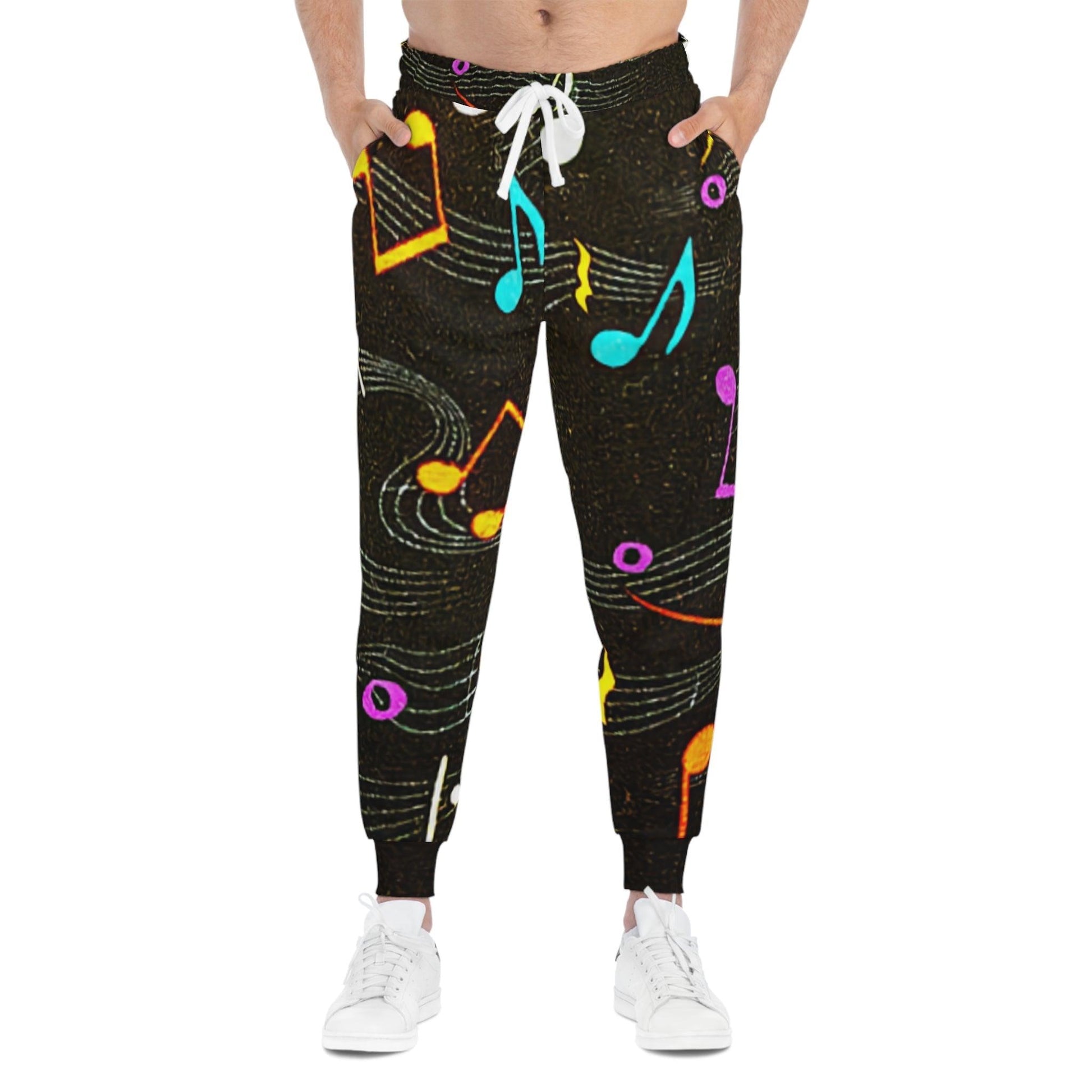 Musical Notes Athletic Joggers - Lizard Vigilante