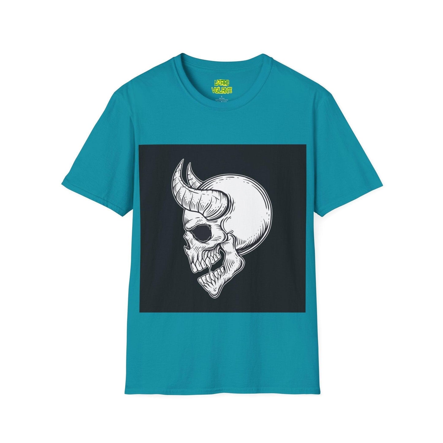 Horned Devil Unisex Softstyle T-Shirt - Lizard Vigilante