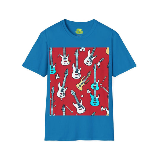 Polka Dot Guitar Unisex Softstyle T-Shirt - Lizard Vigilante