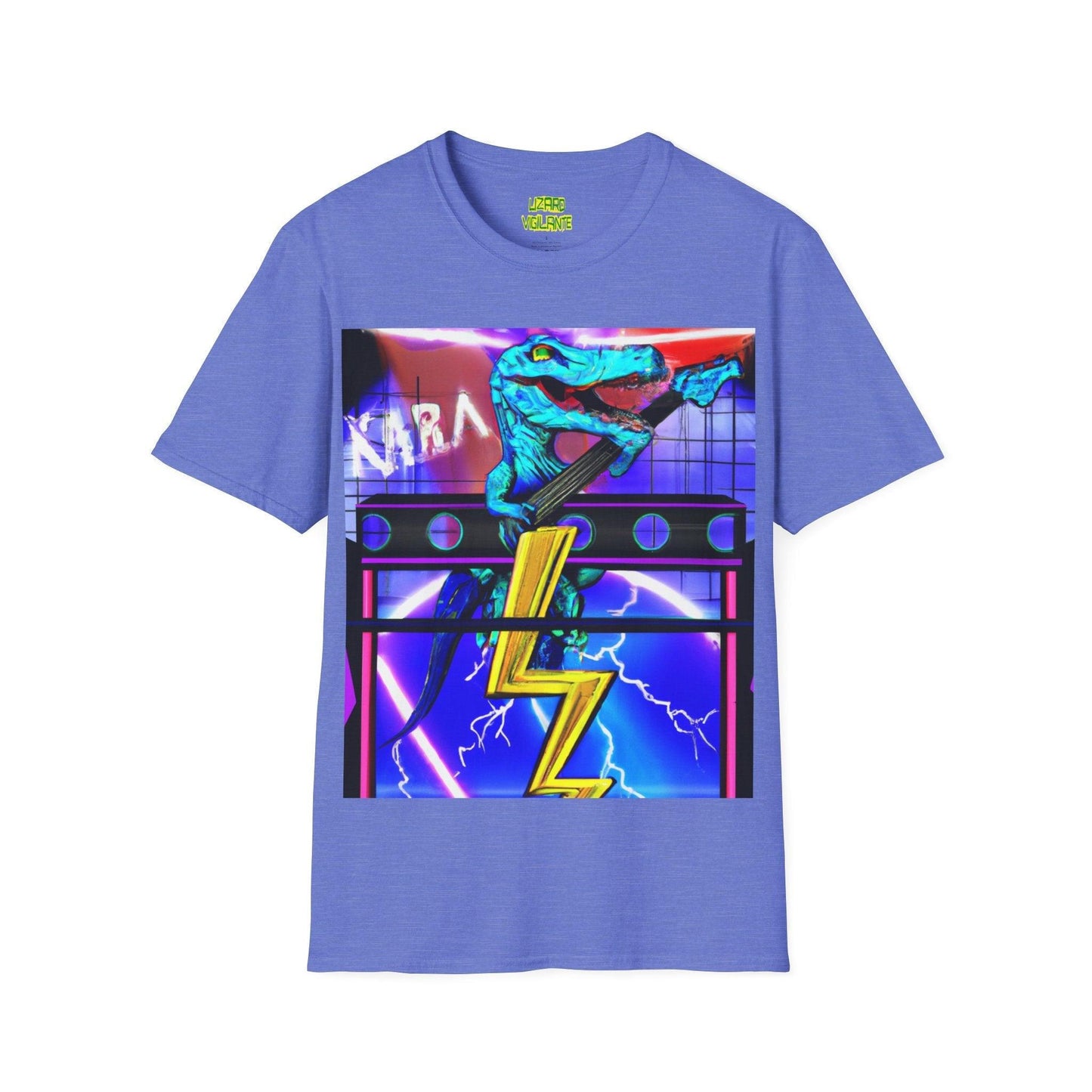 Lizard Vigilante Lightning Unisex Softstyle T-Shirt - Lizard Vigilante