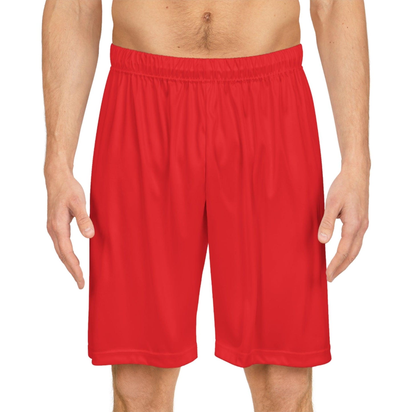 Basketball Shorts - Red - Lizard Vigilante