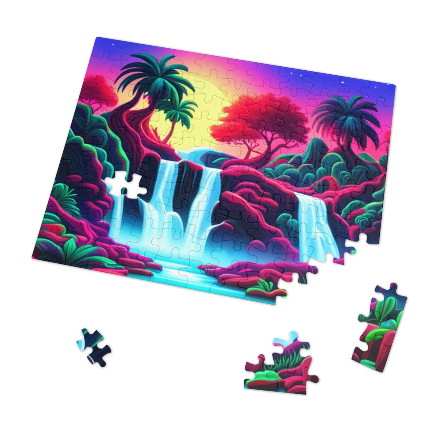 Tropic Falls Jigsaw Puzzle (30, 110, 252, 500,1000-Piece) - Lizard Vigilante