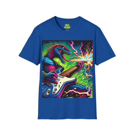 Lizard RockStar Unisex Softstyle T-Shirt - Premium T-Shirt from Printify - Just $24.71! Shop now at Lizard Vigilante