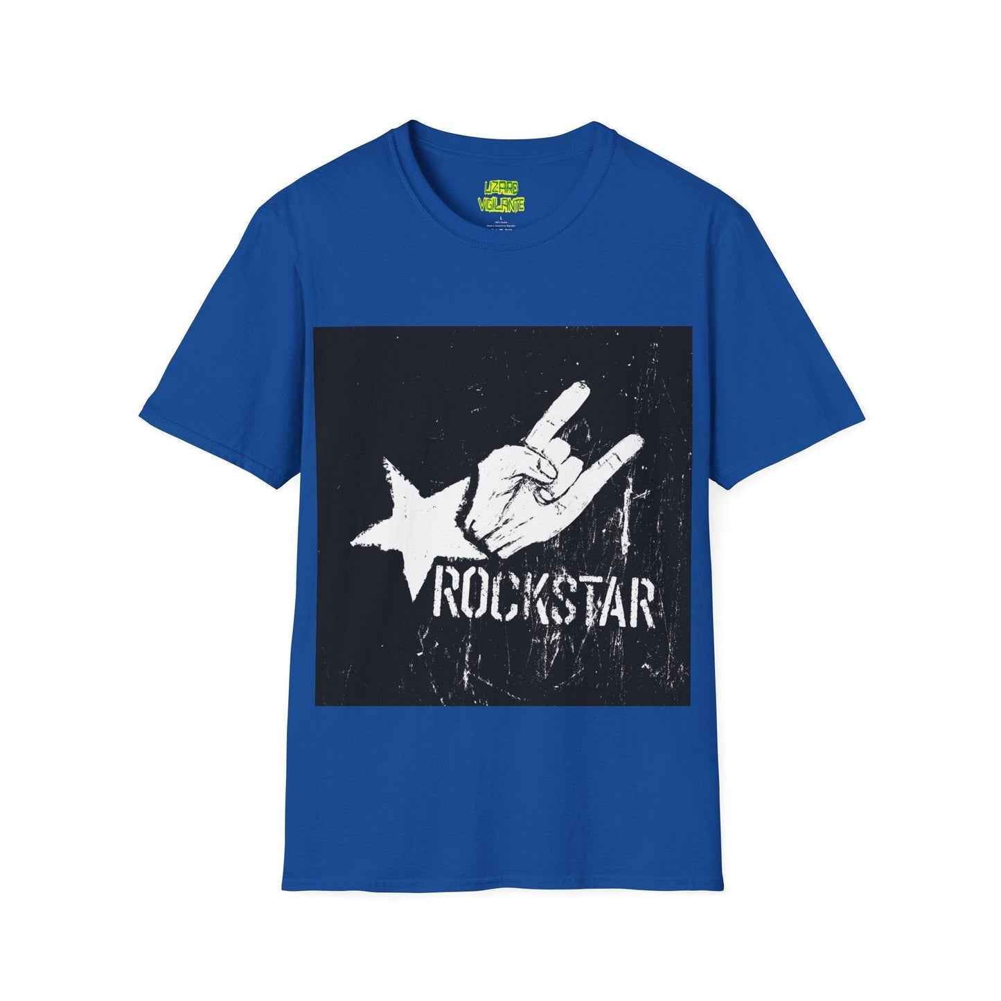 Rockstar Hand Sign Unisex Softstyle T-Shirt - Lizard Vigilante