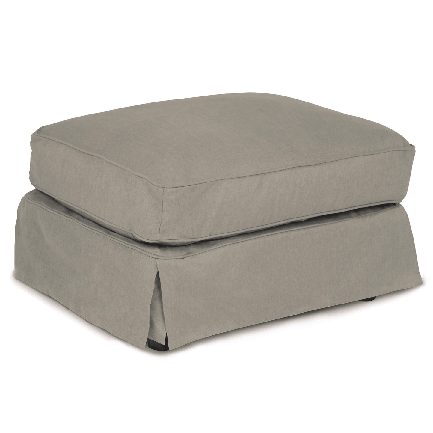 Sunset Trading Horizon Gray Slipcovered Ottoman