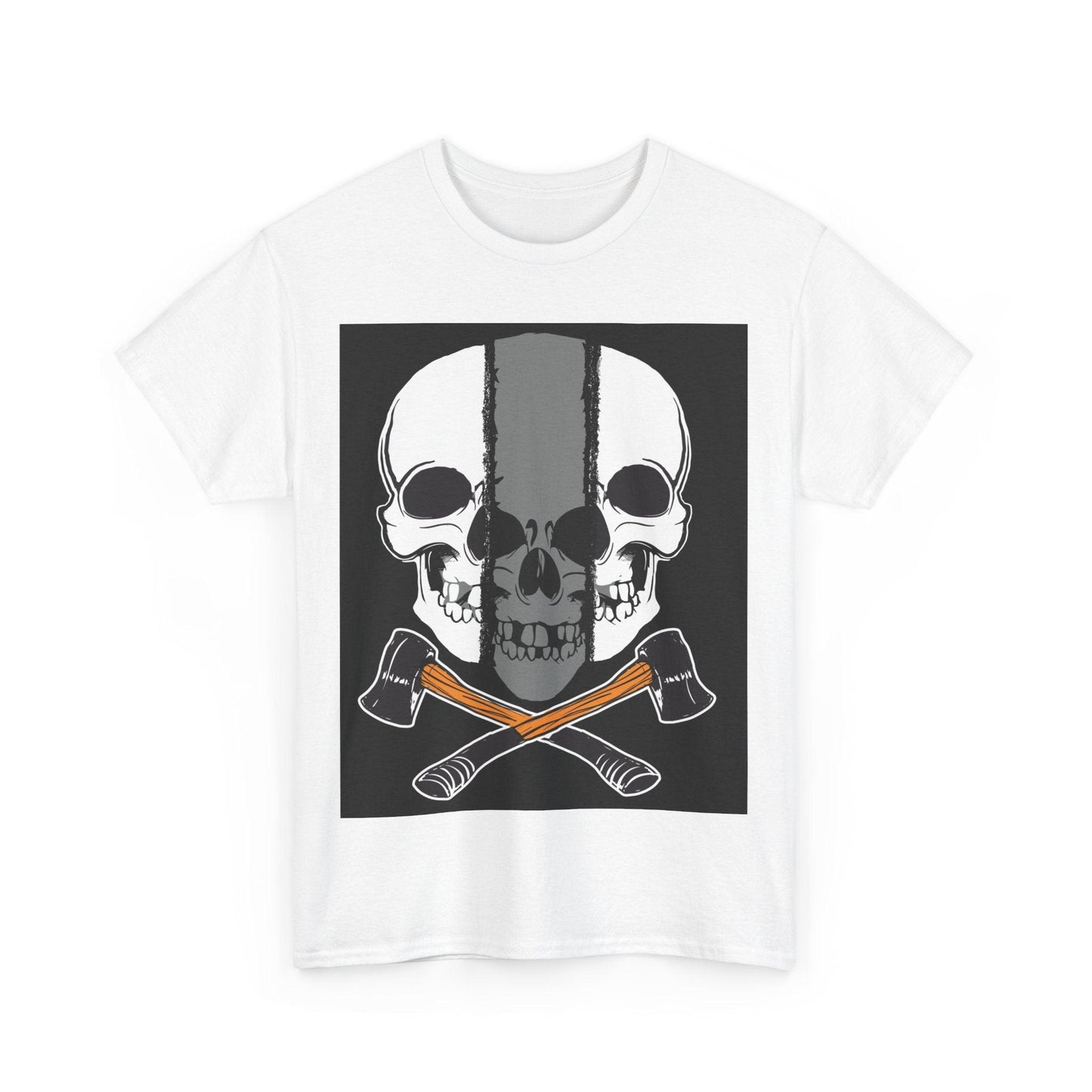 Hatchet Skull Unisex Heavy Cotton Tee - Lizard Vigilante