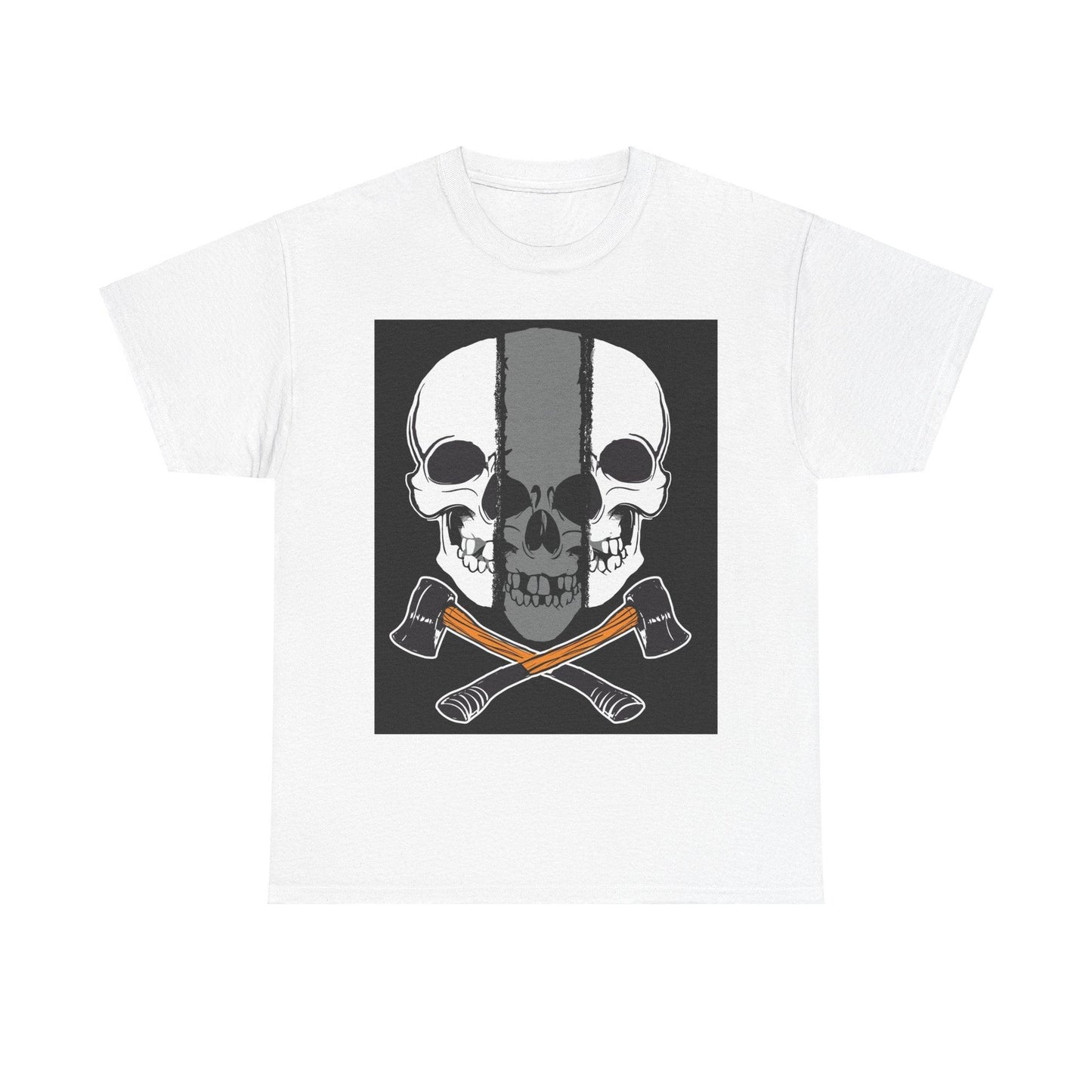 Hatchet Skull Unisex Heavy Cotton Tee - Lizard Vigilante