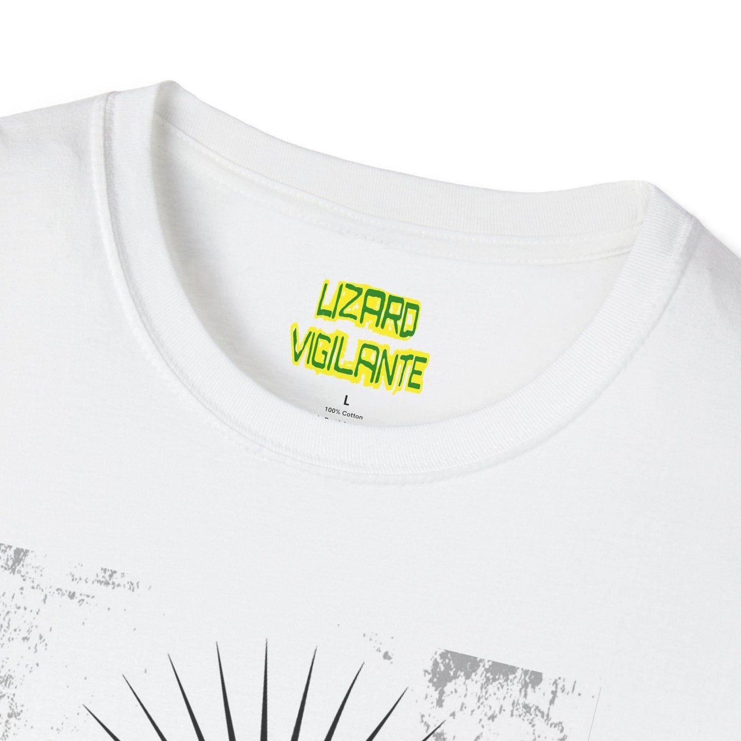 Rock Neck Unisex Softstyle T-Shirt - Lizard Vigilante